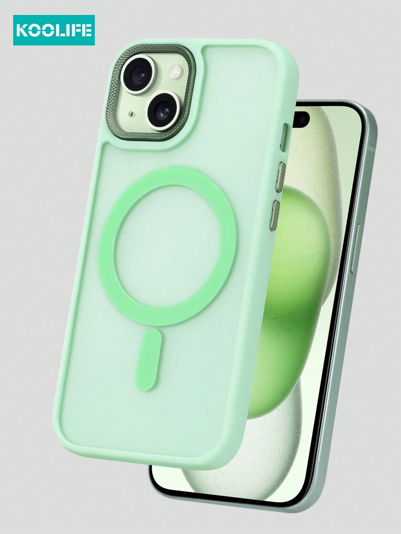 Koolife 1pc Magnetic Charging Shockproof Oil-Sprayed Skin Feel Phone Case With Personality Frame Design, Large Camera Hole, PC+TPU Protection Case Compatible With IPhone 11/11 Pro/11 Pro Max/12/12 Pro/12 Pro Max/13/13 Pro/13 Pro Max/14/14 Plus/14 Pro/14 P