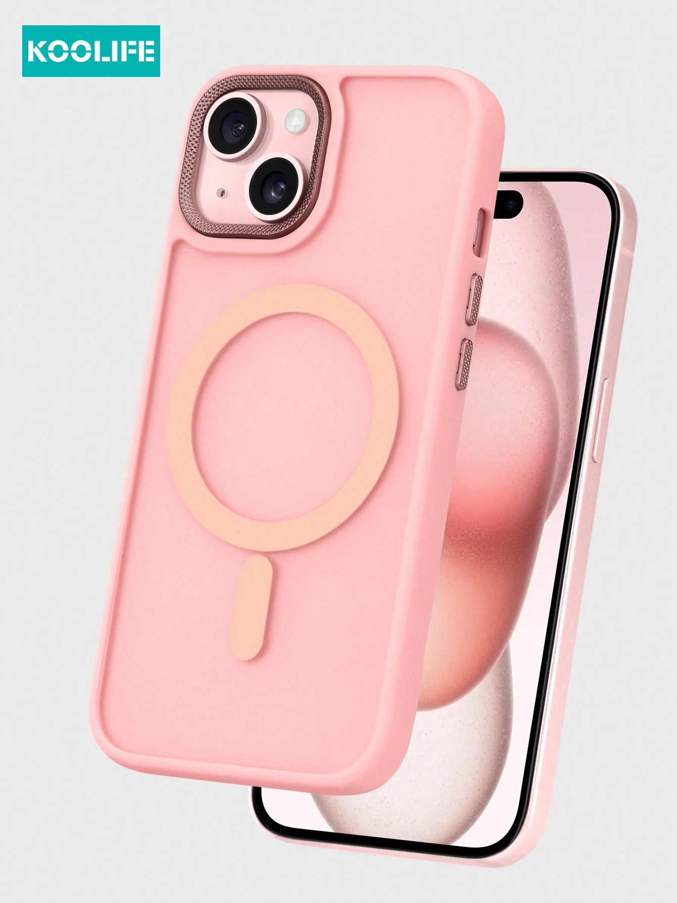 Koolife 1pc Magnetic Charging Shockproof Oil-Sprayed Skin Feel Phone Case With Personality Frame Design, Large Camera Hole, PC+TPU Protection Case Compatible With IPhone 11/11 Pro/11 Pro Max/12/12 Pro/12 Pro Max/13/13 Pro/13 Pro Max/14/14 Plus/14 Pro/14 P