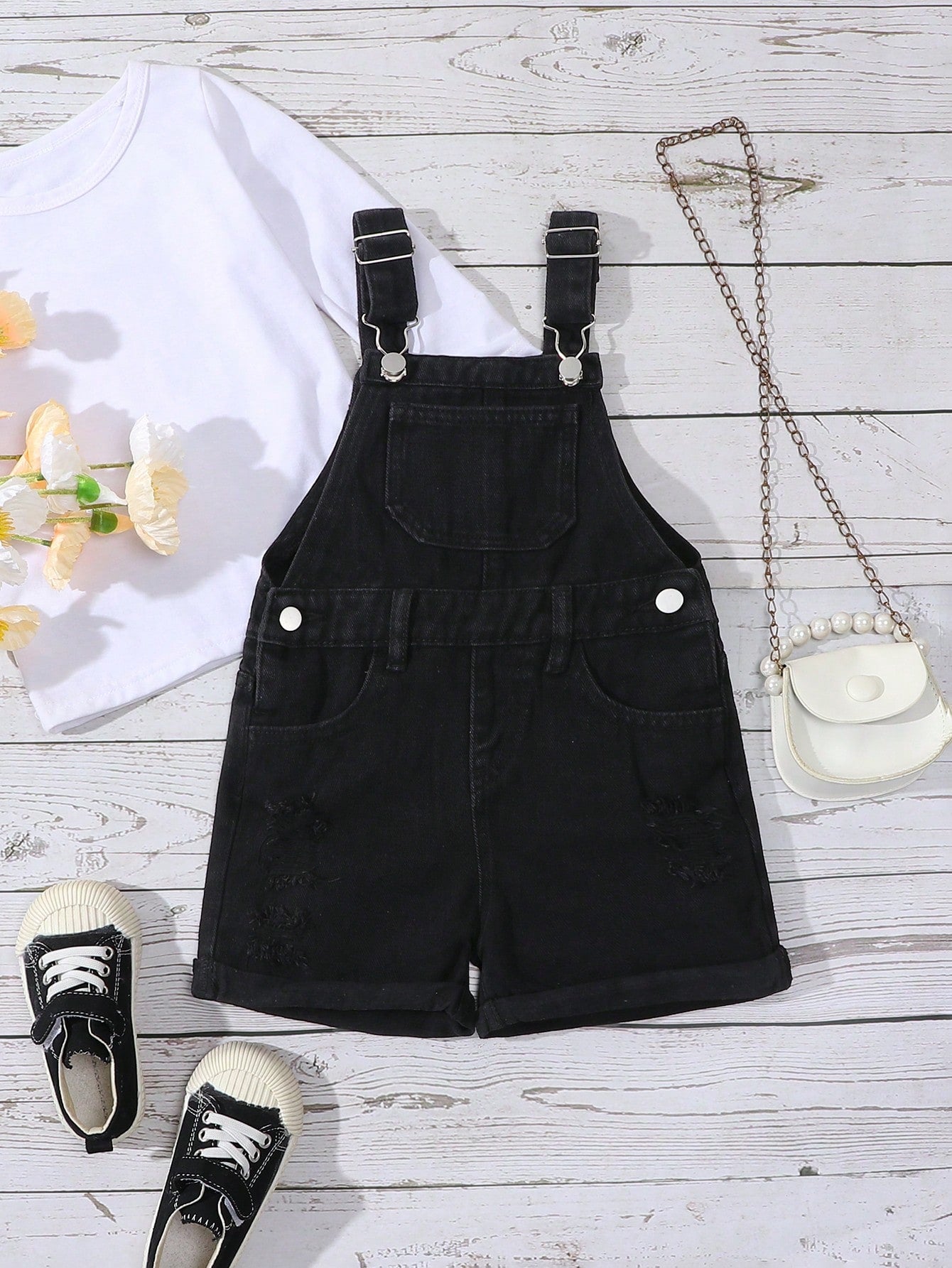 Streecool Kids Young Girl Denim Overalls And Jumpsuit