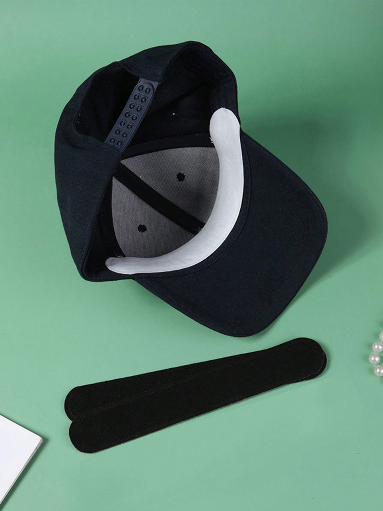 5/10/20/30/40/50pcs Hat Sweat Sticker, Hat Cap Absorbent Sweat Pad, Sweat Liner Shirt Collar Pads, Hat Reducing Sweat Tape, Hat Liner Cap Protection, Collar Protector,Hat Sweat Absorbing Stickers, Anti Sweat And Anti Dirty Stickers, Disposable Hat Sweat A