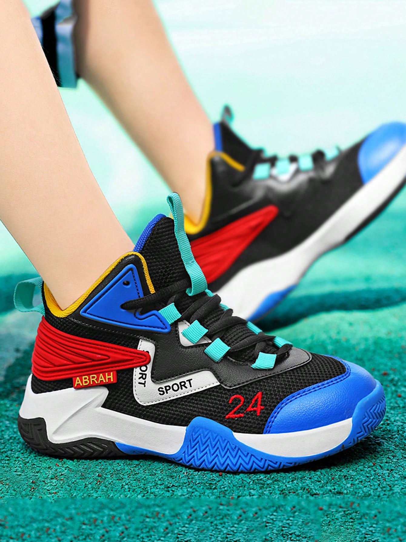 Children's Outdoor Sports Shoes Children's Basketball Shoes With Multiple Colors Available Breathable And Wear-Resistant Children's Shoes Boys' Sports Shoes