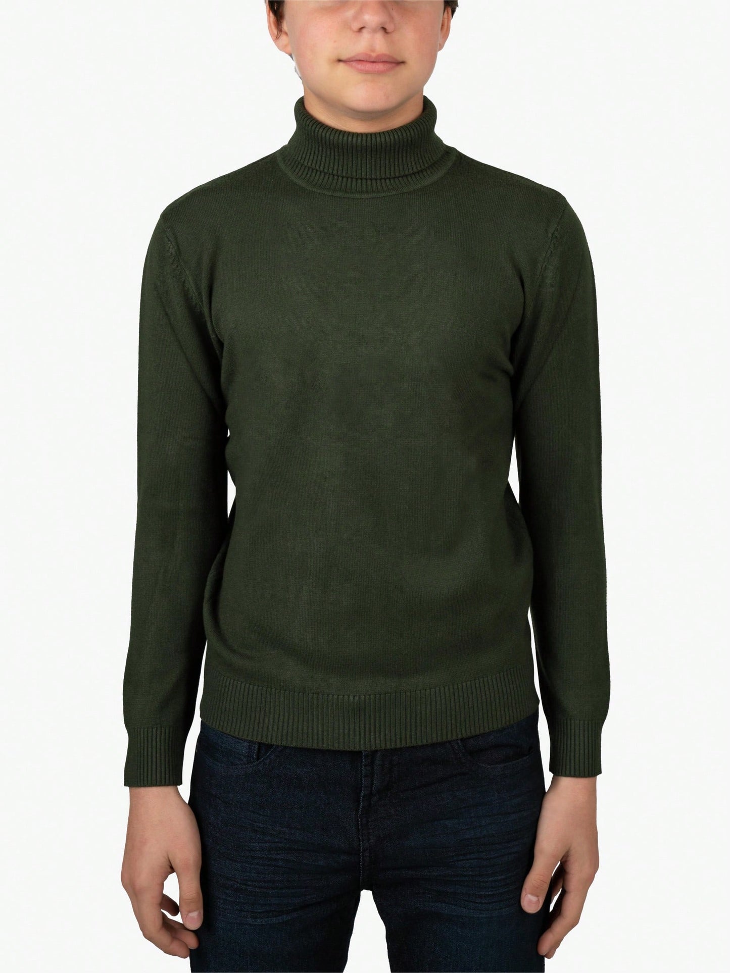 Tween Boy Basic Turtleneck Sweater