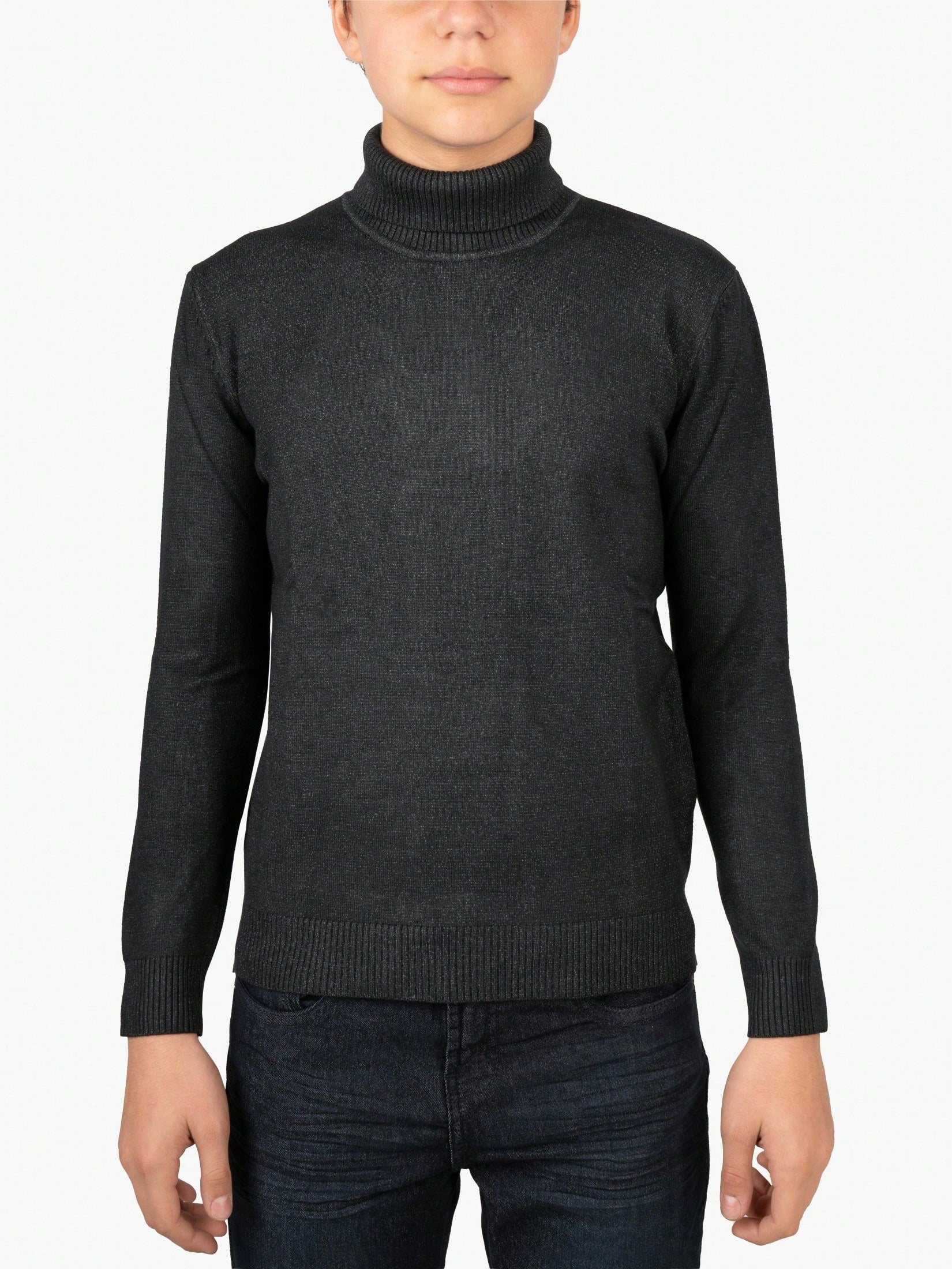 Tween Boy Basic Turtleneck Sweater