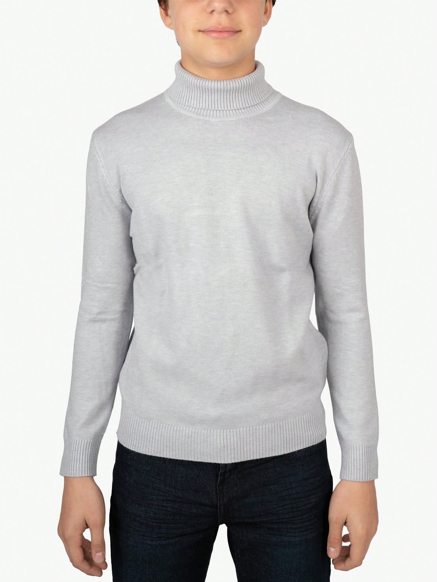 Tween Boy Basic Turtleneck Sweater