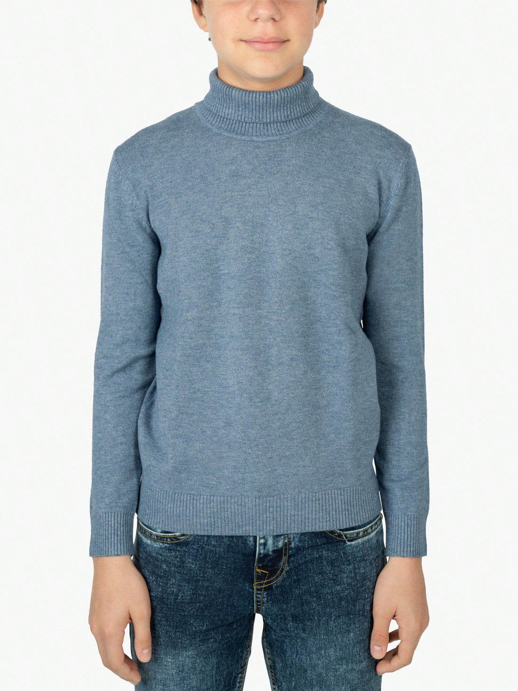 Tween Boy Basic Turtleneck Sweater