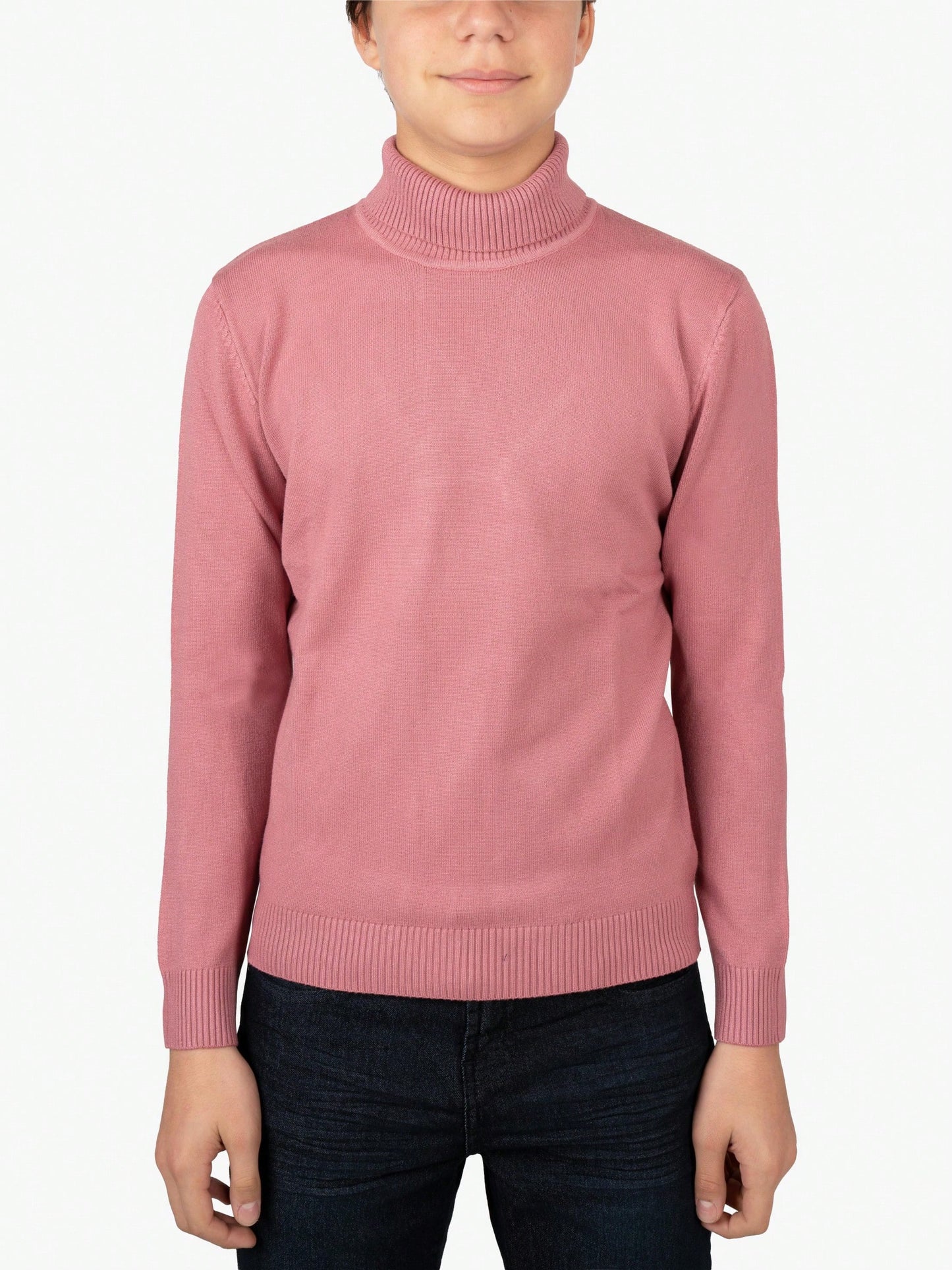 Tween Boy Basic Turtleneck Sweater