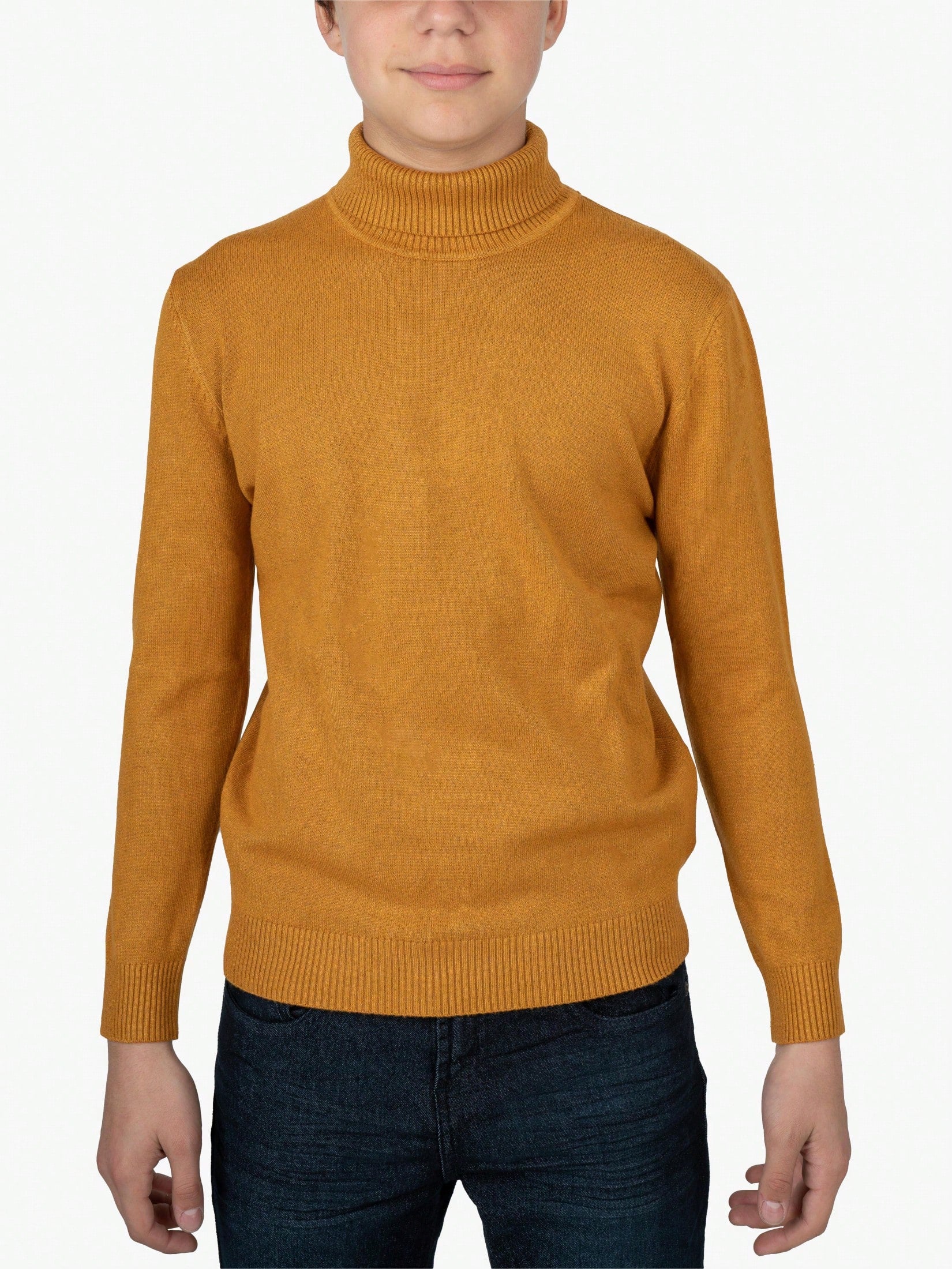 Tween Boy Basic Turtleneck Sweater