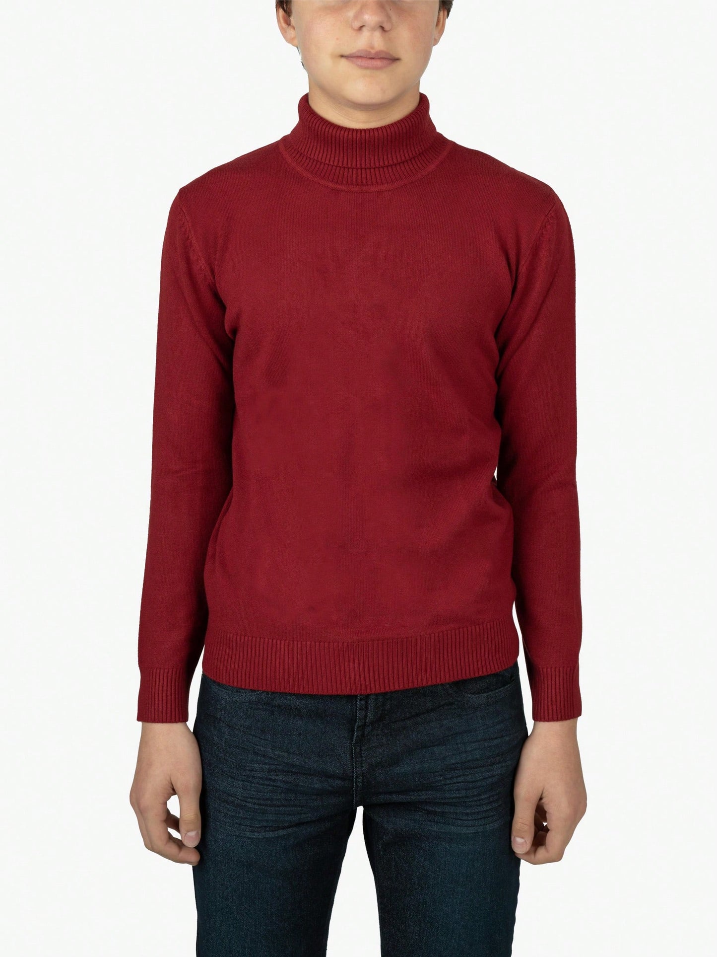 Tween Boy Basic Turtleneck Sweater