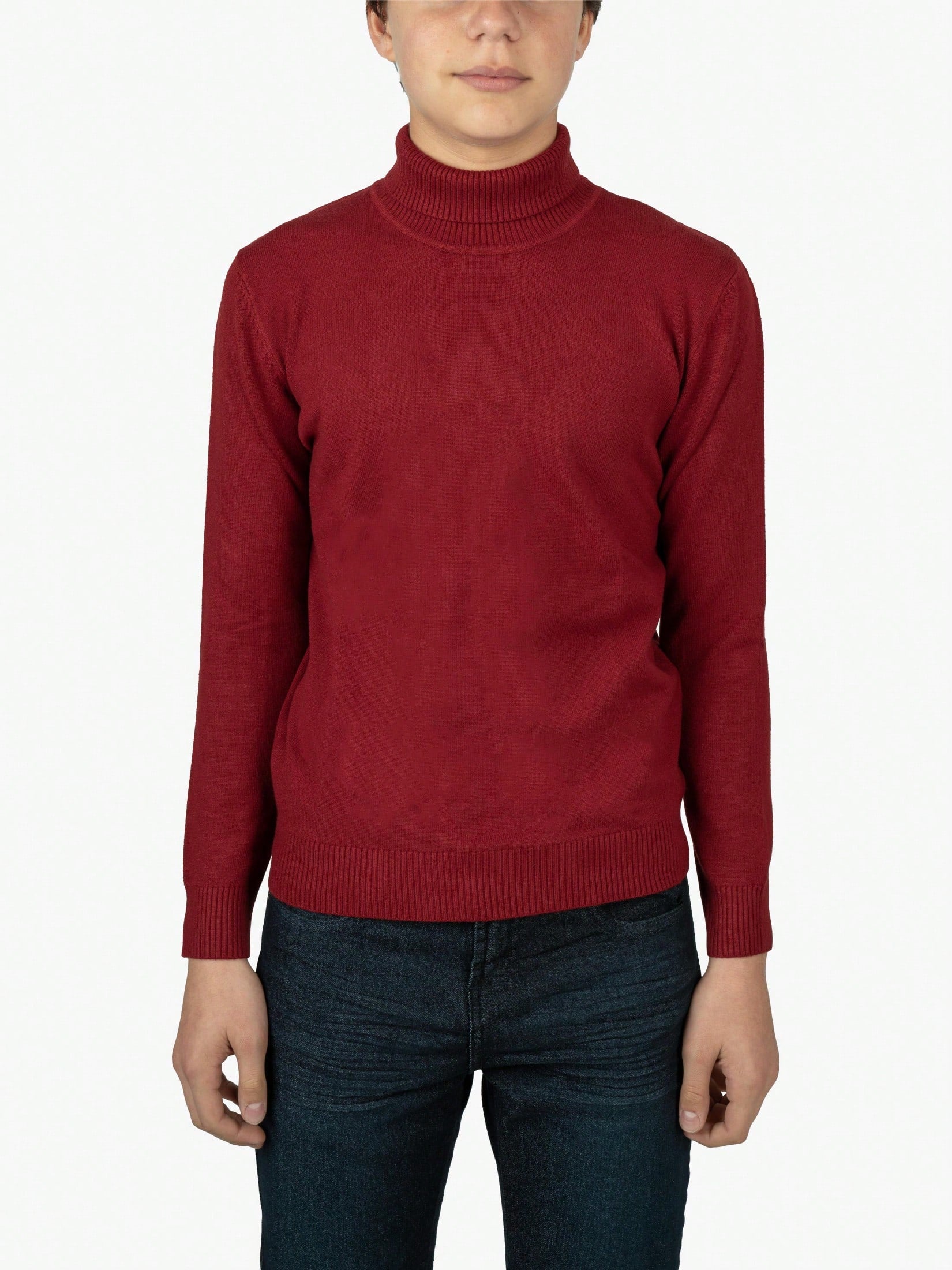 Tween Boy Basic Turtleneck Sweater