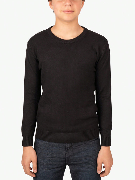 Boy's Basic Crew Neck Sweater