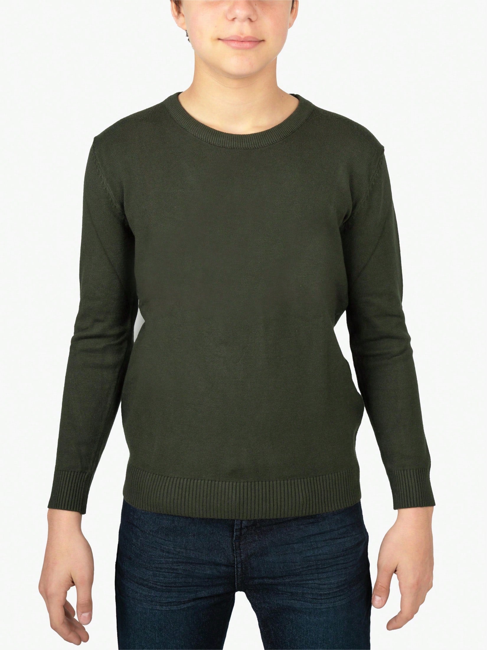 Boy's Basic Crew Neck Sweater