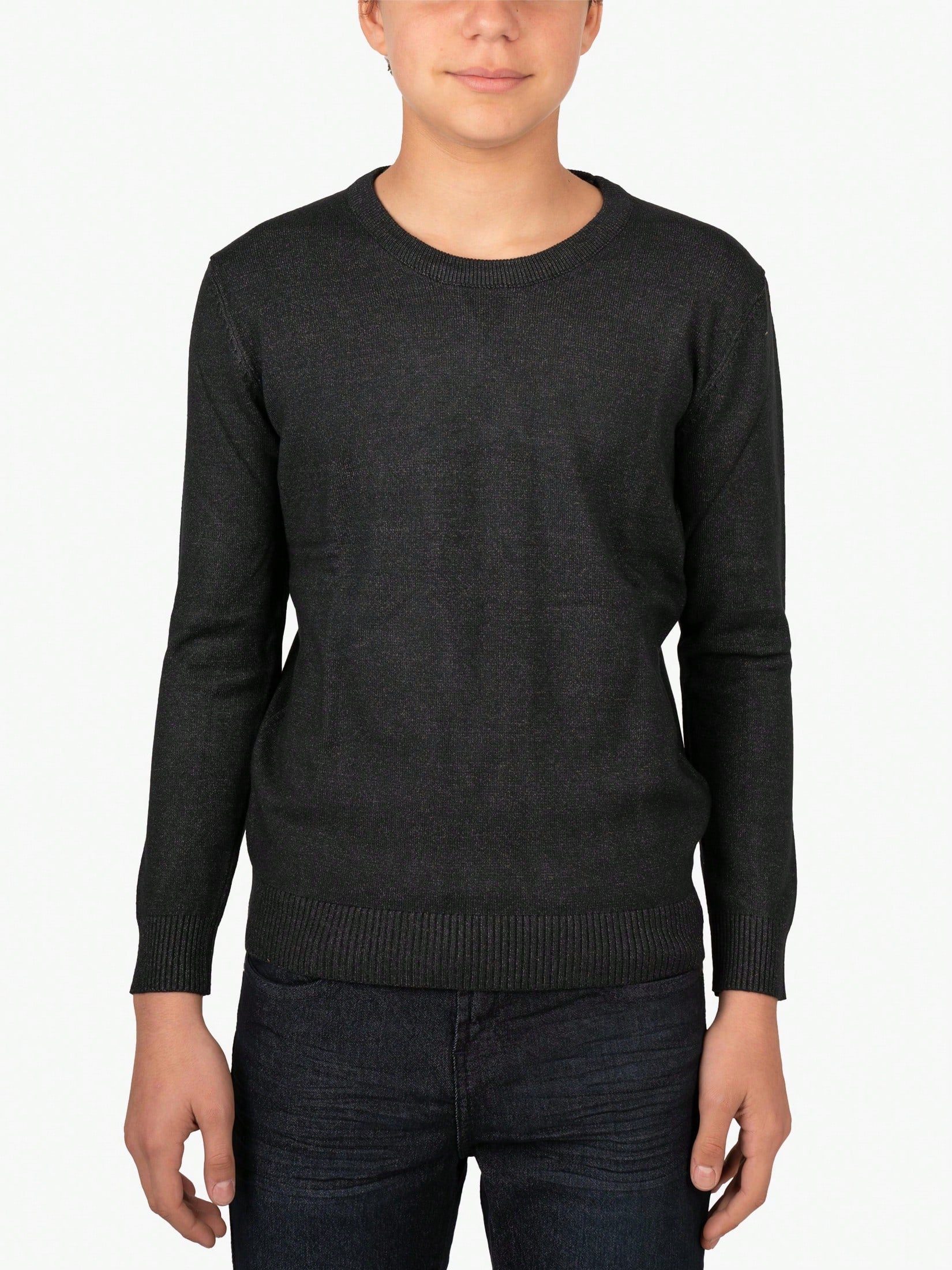 Boy's Basic Crew Neck Sweater