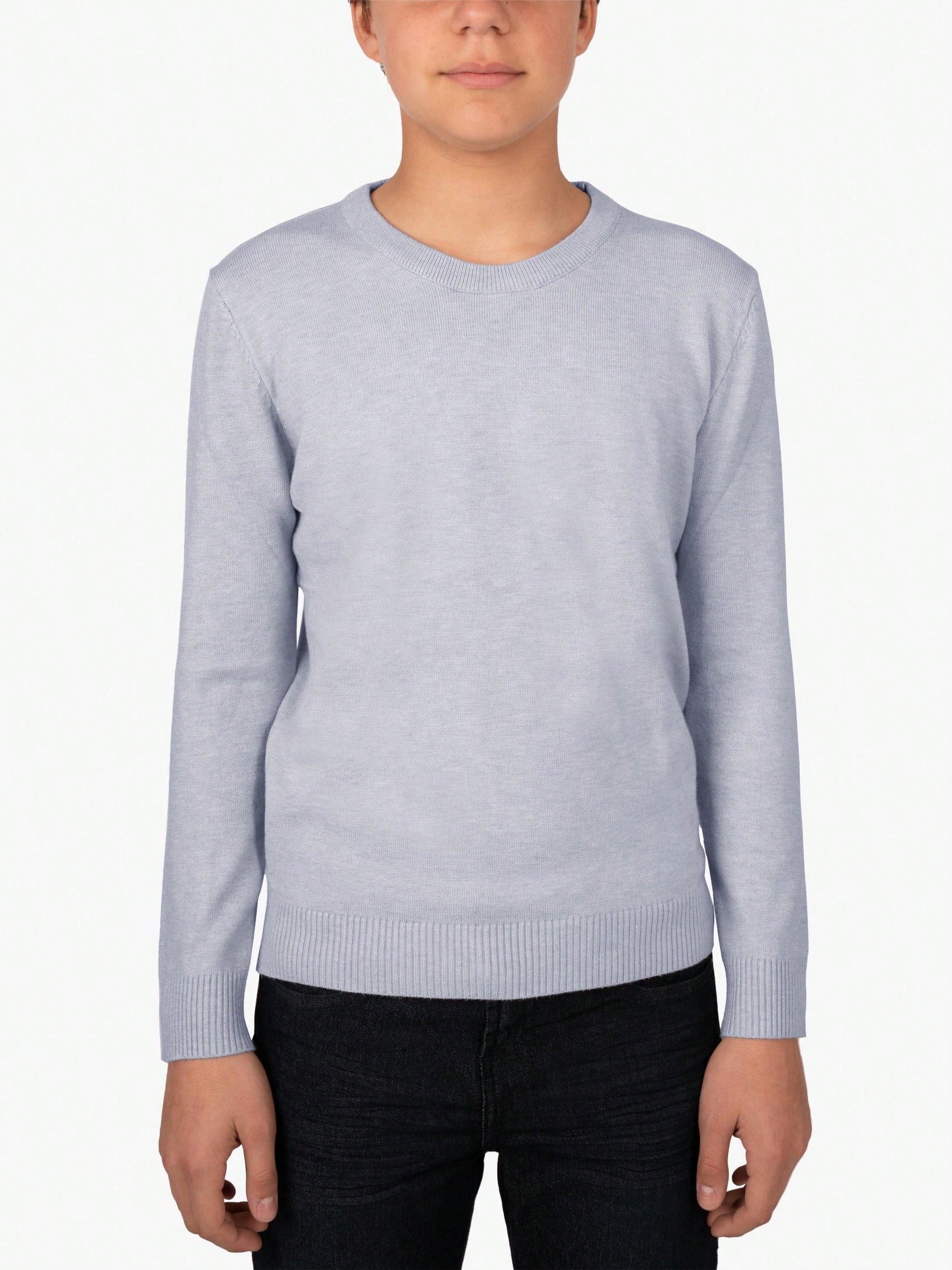 Boy's Basic Crew Neck Sweater