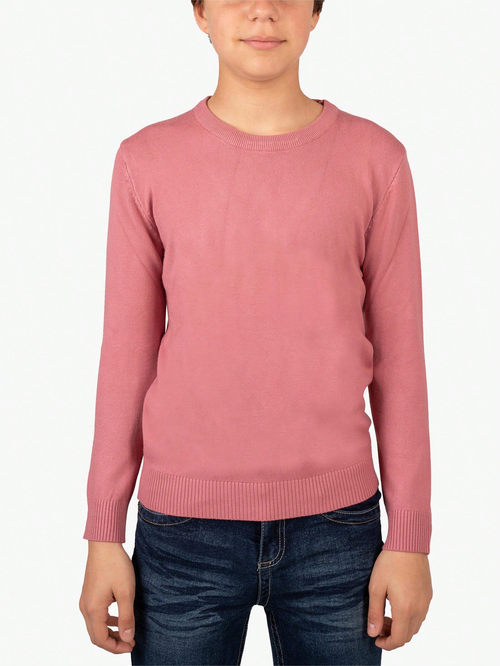 Boy's Basic Crew Neck Sweater