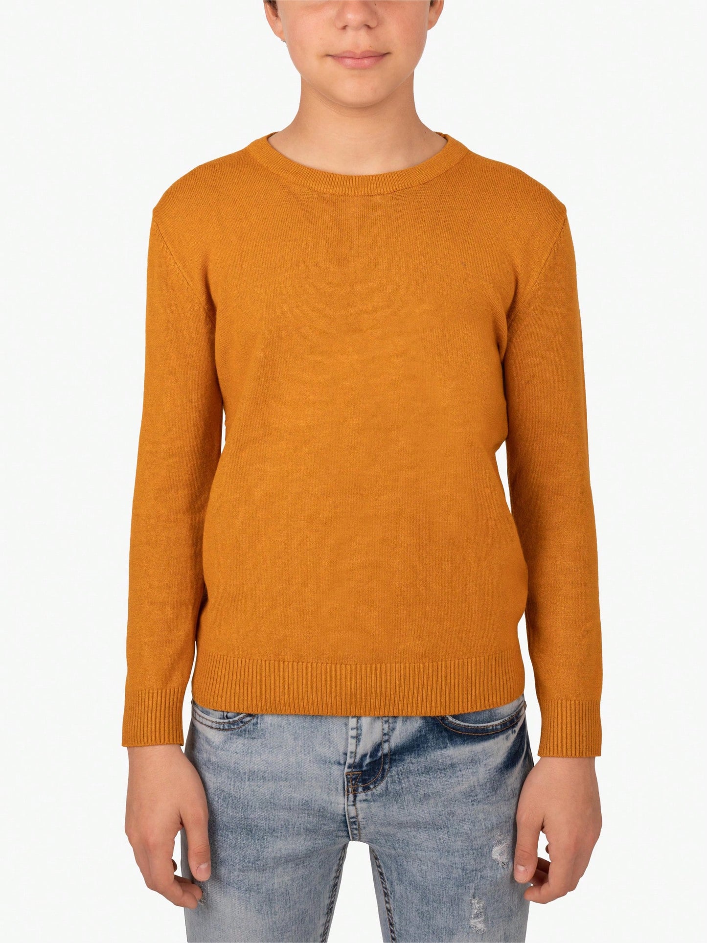 Boy's Basic Crew Neck Sweater