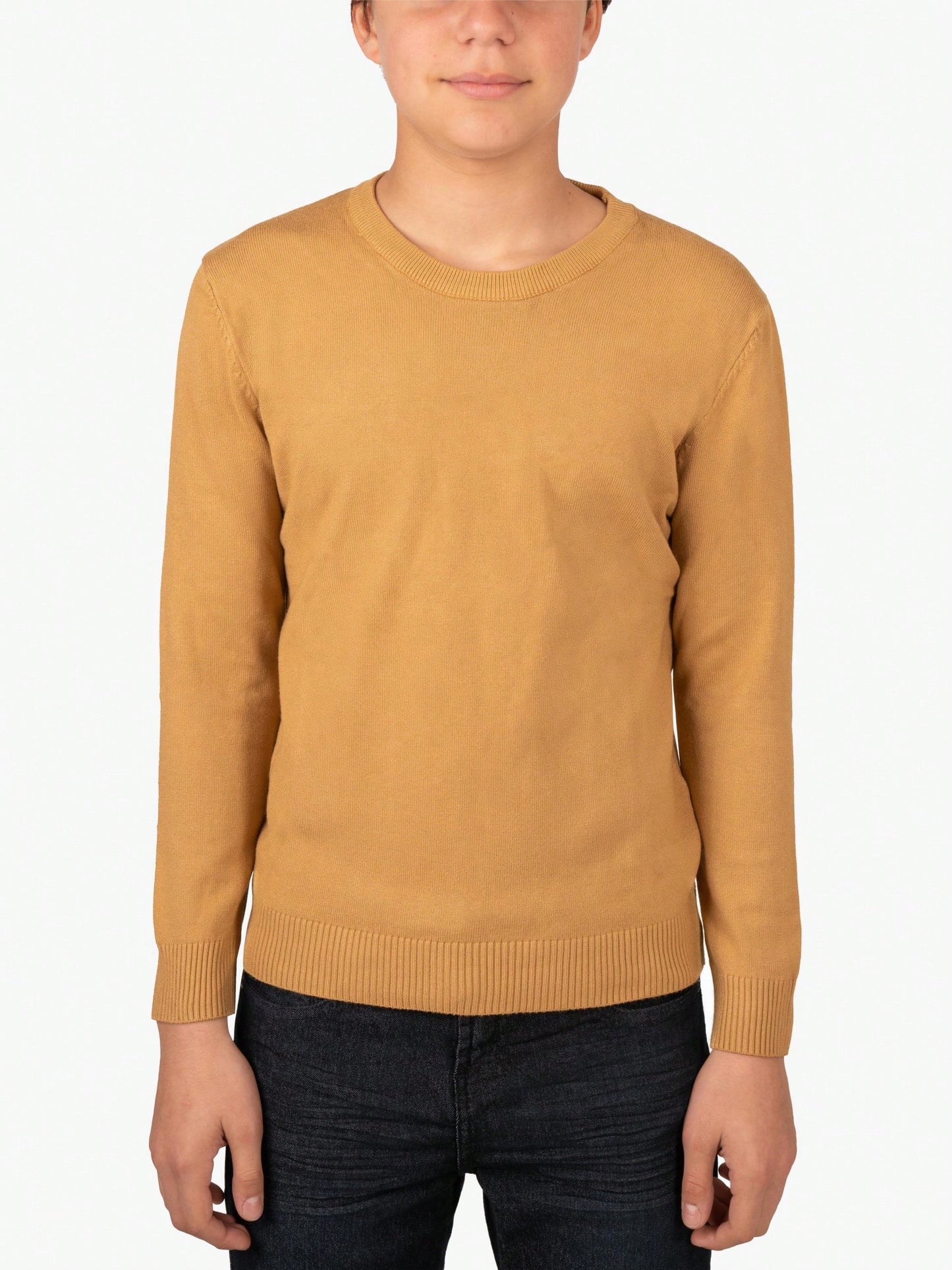 Boy's Basic Crew Neck Sweater