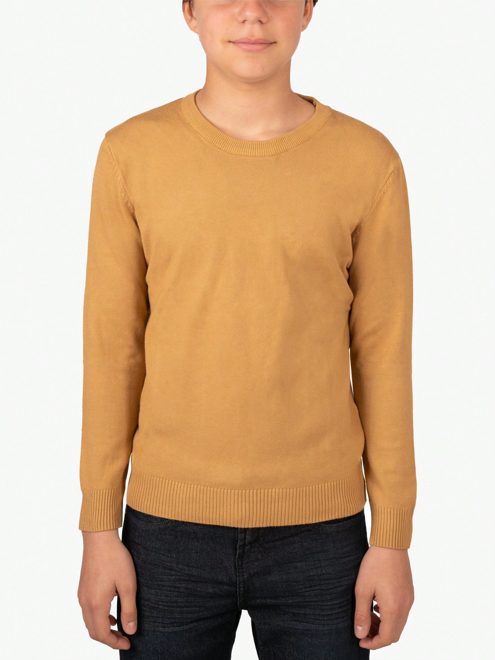 Boy's Basic Crew Neck Sweater