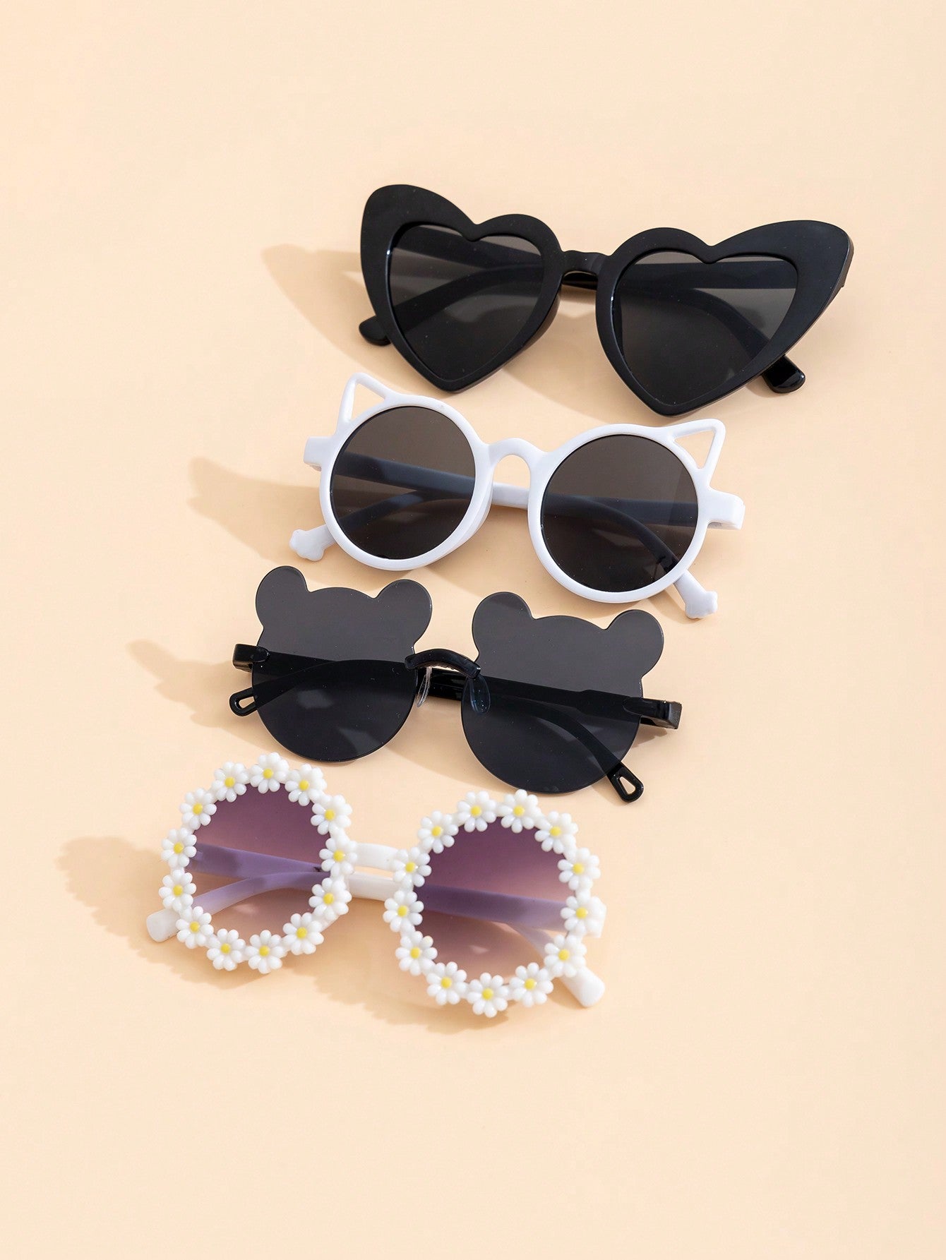 4pcs Fashionable Sunglasses For Cute Babies And Children, UV Protection Shades - A Gift For Children's Day