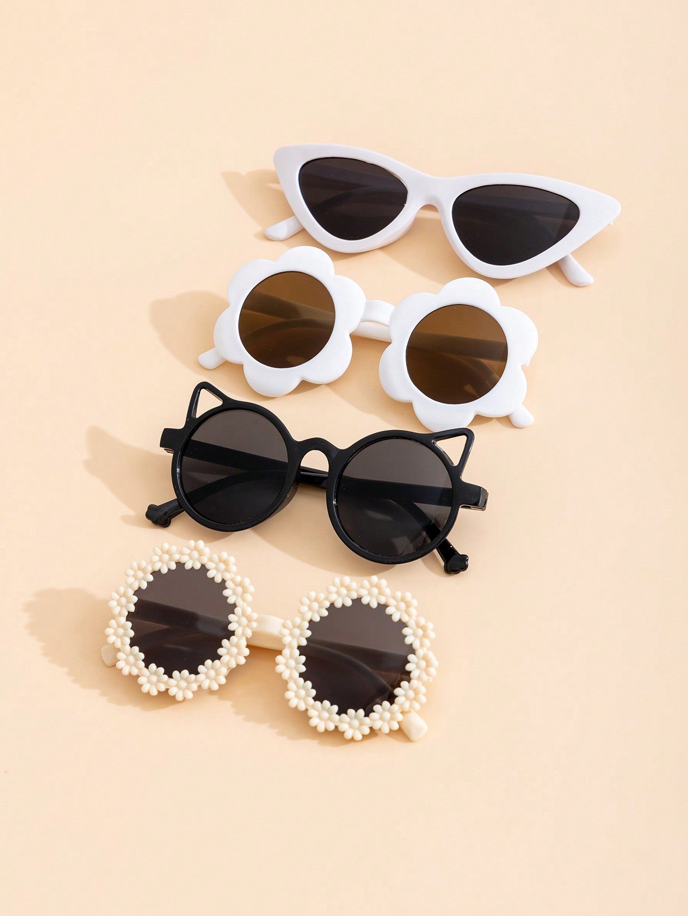 4pcs Fashionable Sunglasses For Cute Babies And Children, UV Protection Shades - A Gift For Children's Day