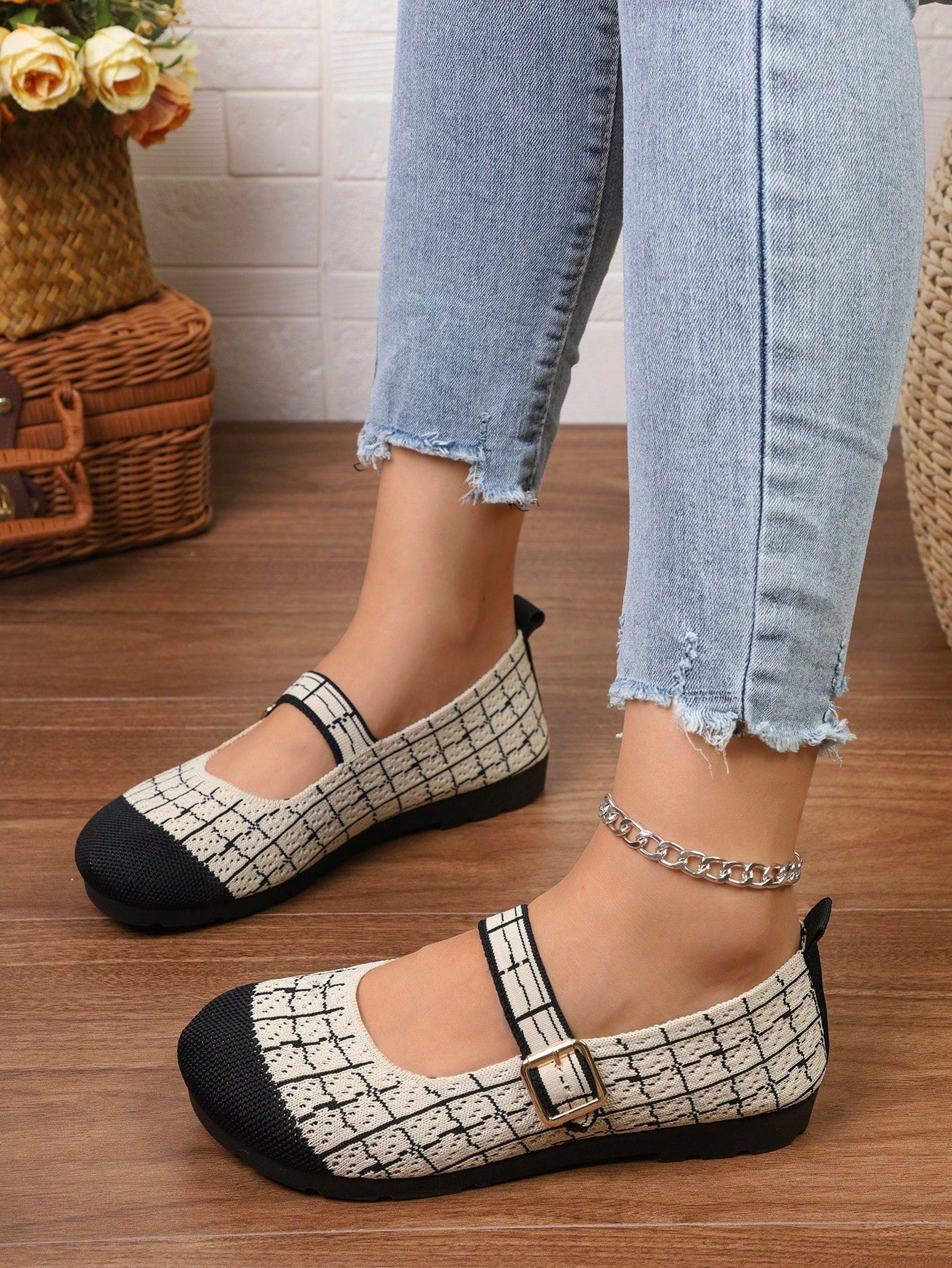 New Spring & Summer Women's Casual Flat Shoes, Comfortable And Breathable Mom Shoes, Shallow Mouth Loafers