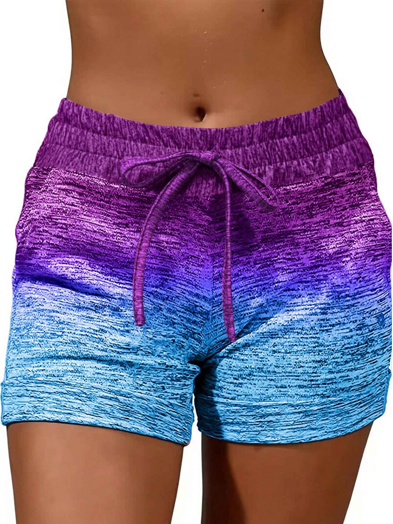 Spring/Summer New Arrival European And American Women's Fashionable Sports Streetwear, Sexy Ombre Shorts