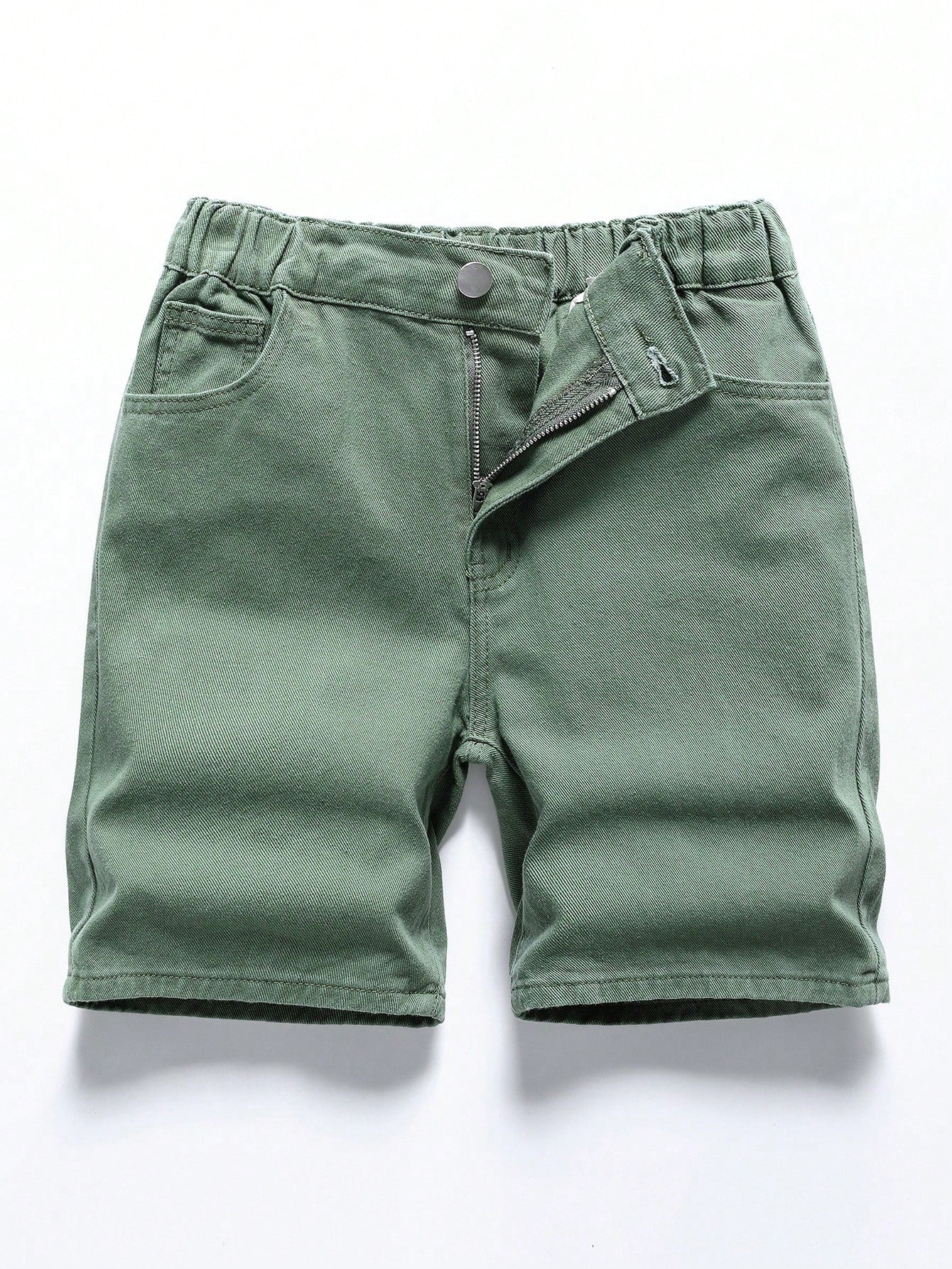 Summer All-Match Loose Straight Comfortable Denim Shorts For Tween Boys