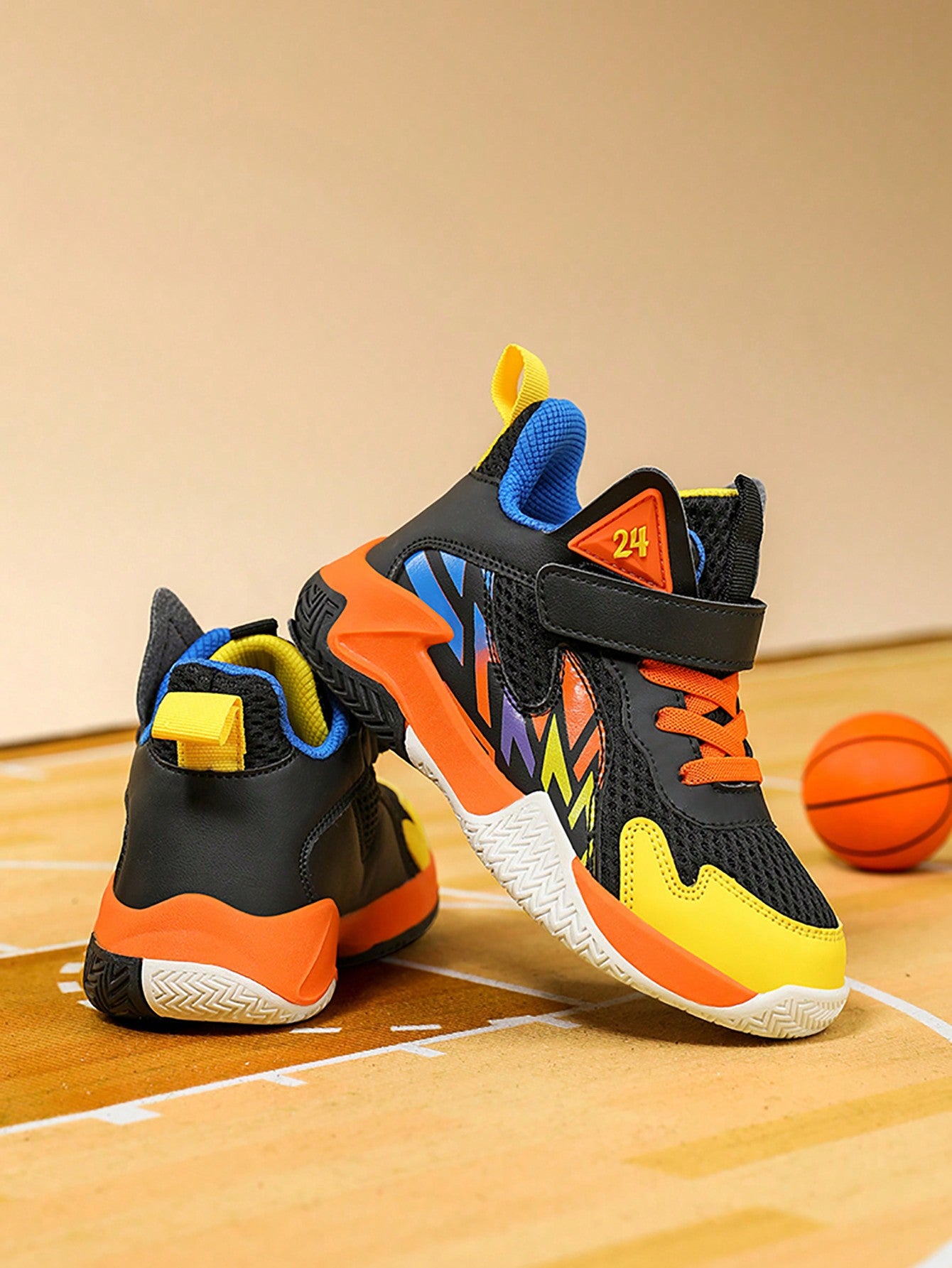 Children's Outdoor Sports Shoes, Boys' Campus Basketball Shoes, Athletic Footwear