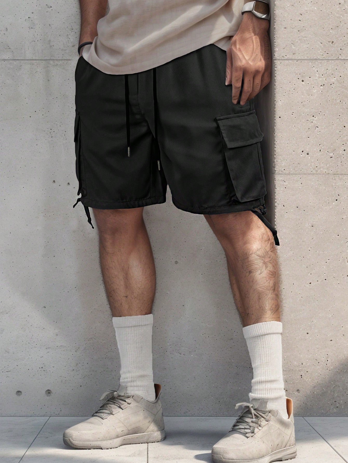 Men's Flip Pocket Casual Workwear Cargo Shorts