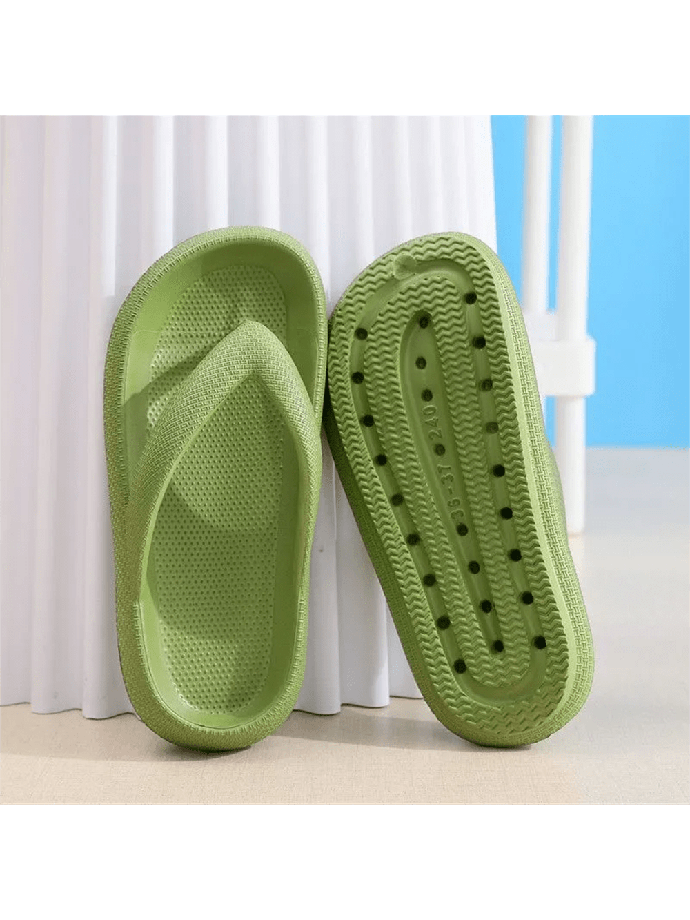 Womens Thick Platform Thong Flops Sandals Beach Comfort EVA Slipper Shoes Summer