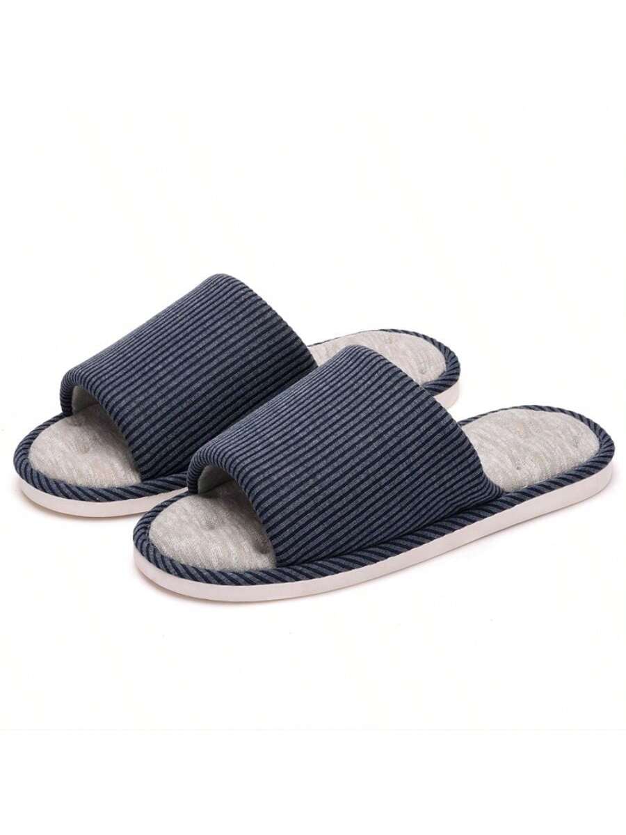 New Linen Cross-Border Slippers, Indoor Anti-Slip Soft Soled Couples Slippers For Four Seasons