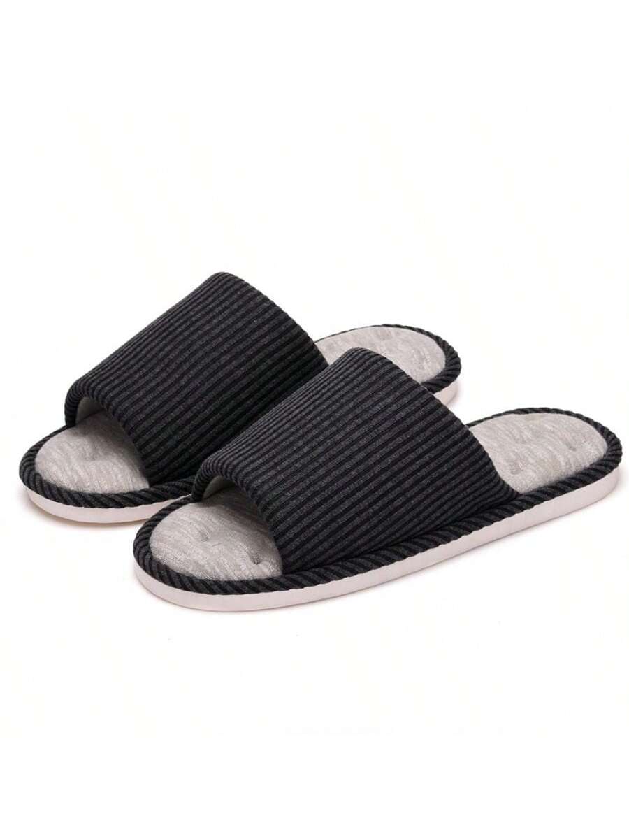 New Linen Cross-Border Slippers, Indoor Anti-Slip Soft Soled Couples Slippers For Four Seasons