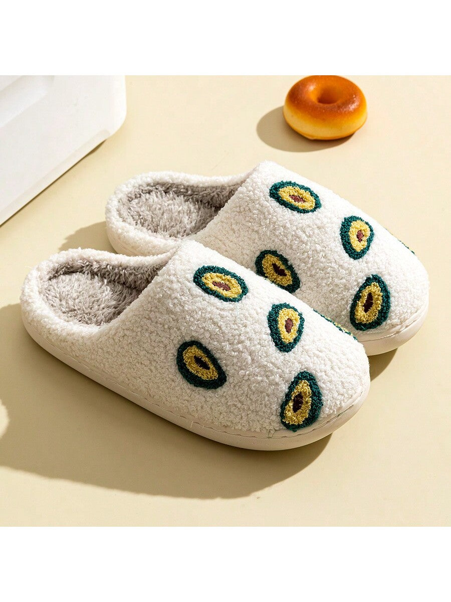 Winter Women's Cute Strawberry Fruit Indoor Warm Home Slippers