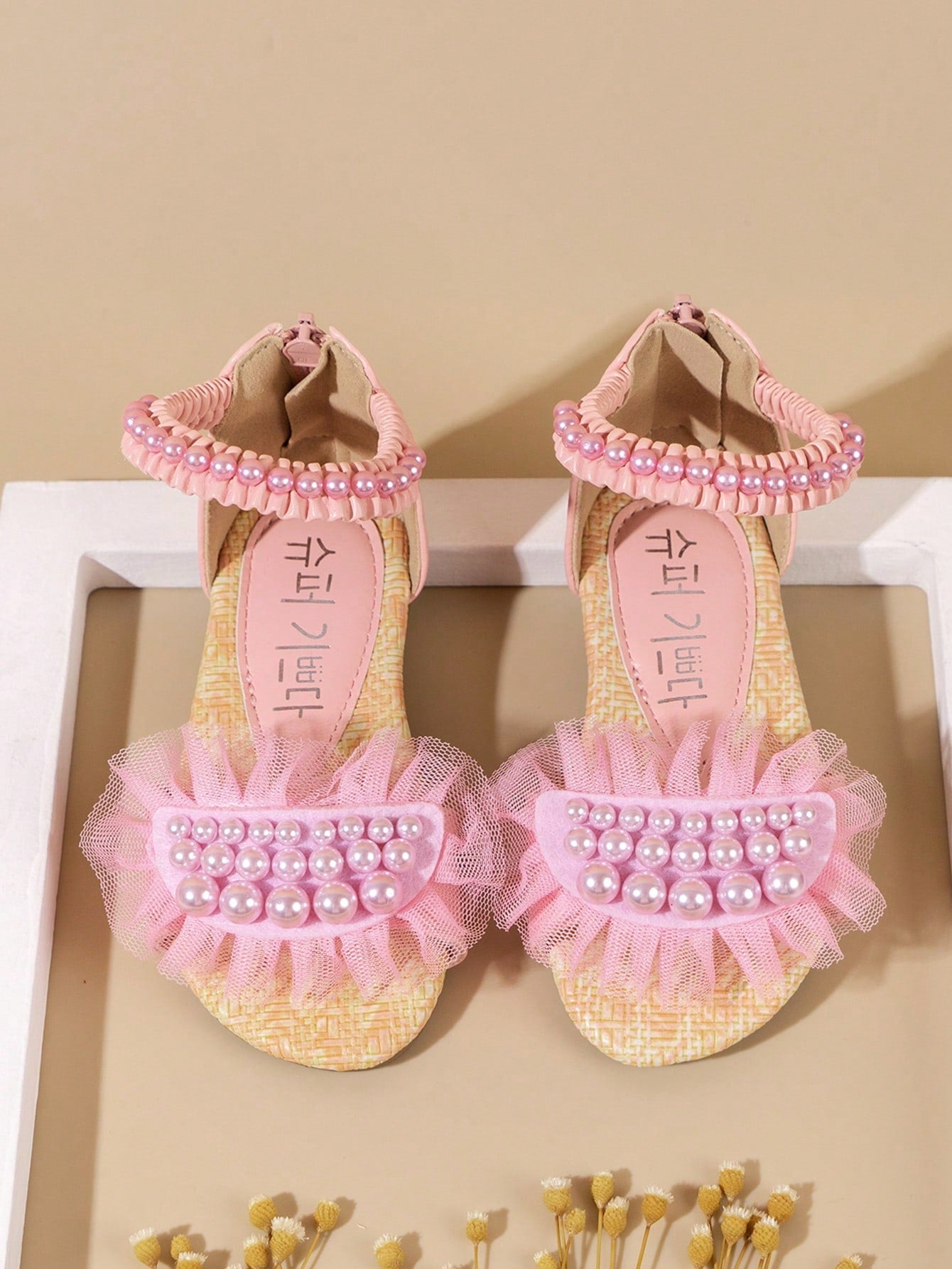 Girls' Sandals 2024 New Summer Fashion Children's Soft Bottom Anti-Slip Beach Shoes For Big Kids And Little Girls, Princess Shoes