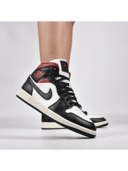 Nike X Jordan 1 Mid Gym Red Panda (Women's)