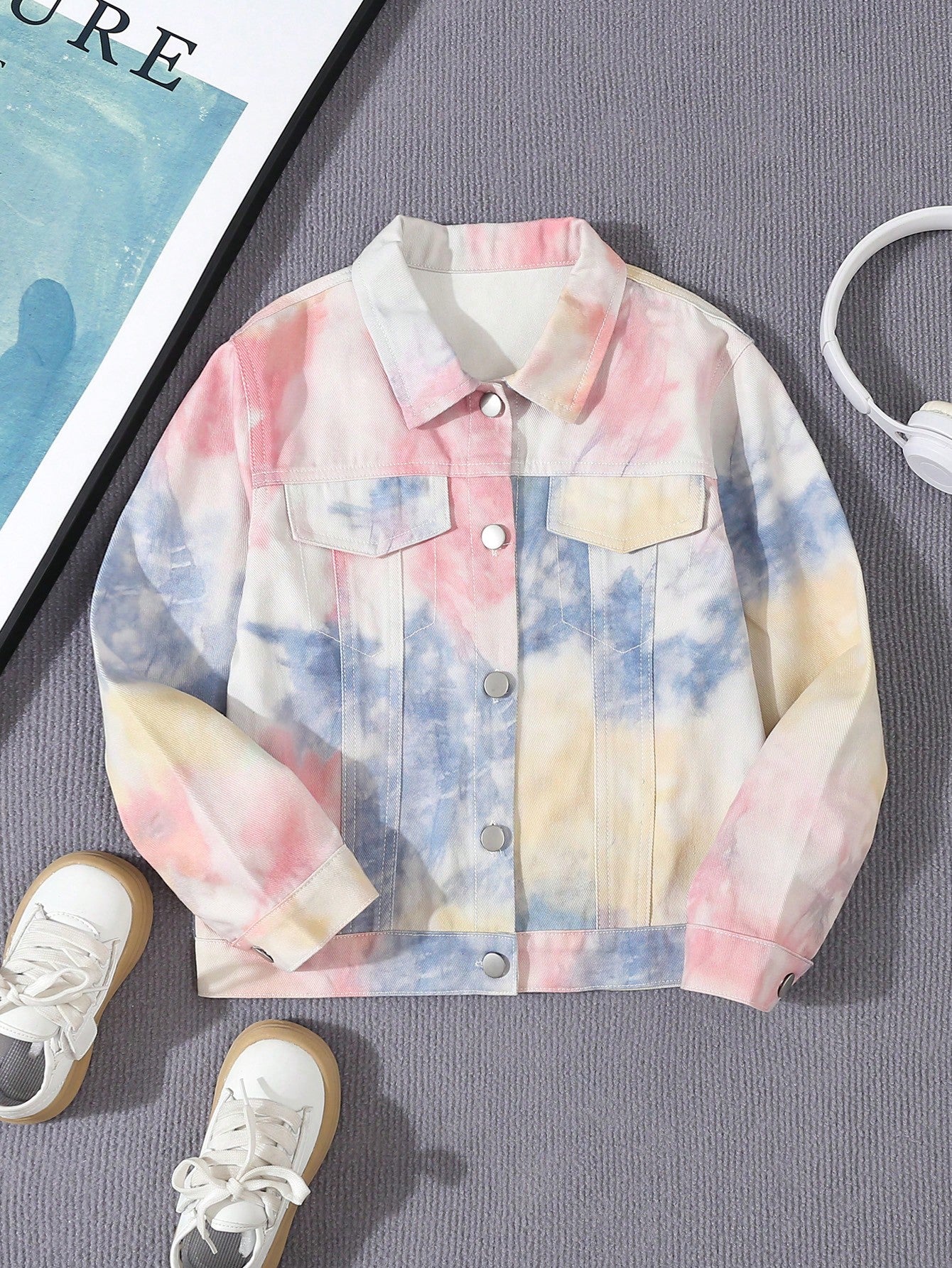 Tween Girl Fresh Loose Comfortable Denim Jacket And Coat