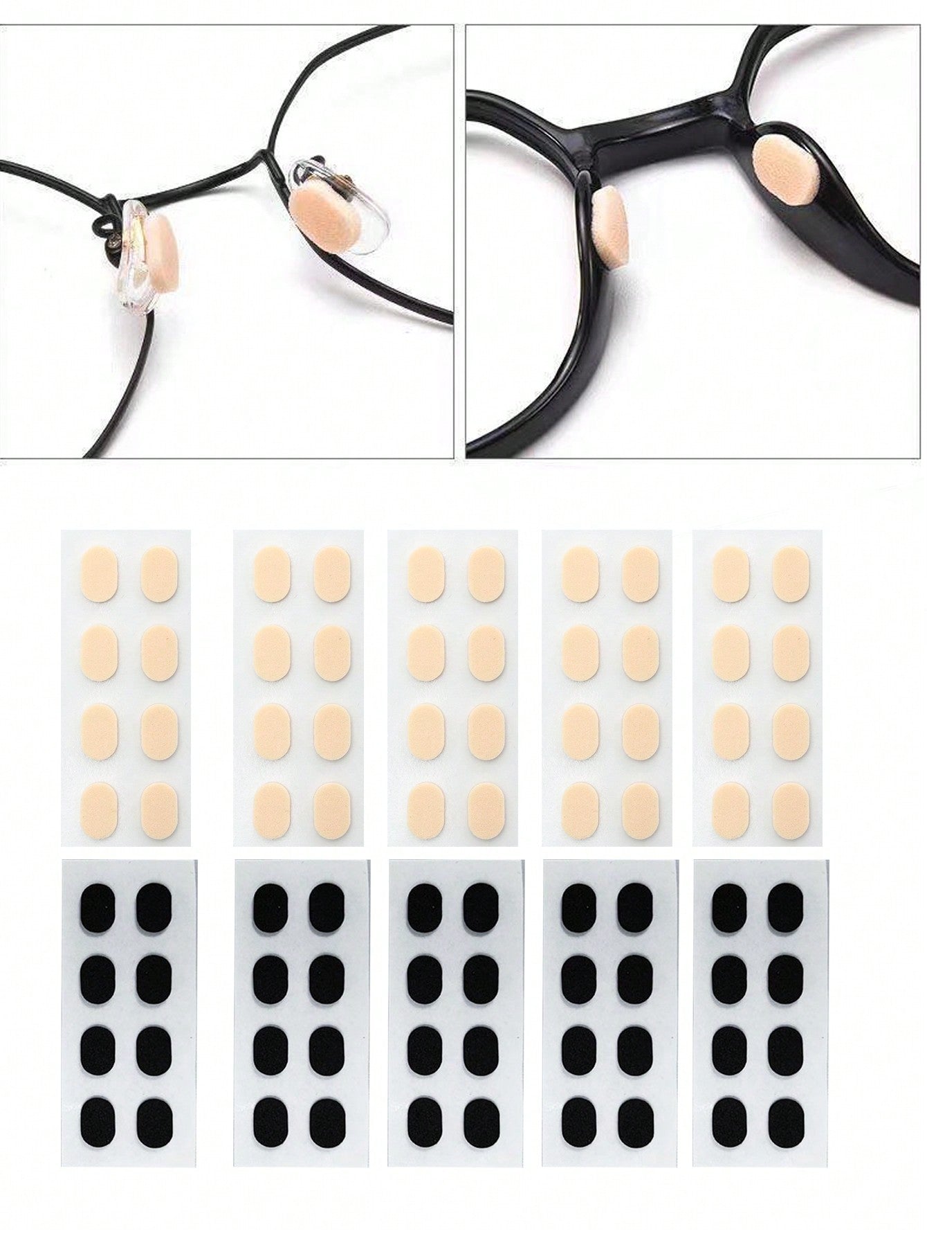 5pcs Glasses Nose Pads, Sunglass Nose Pads, Anti-Slip Nose Pads, Nose Enhancer For Glasses