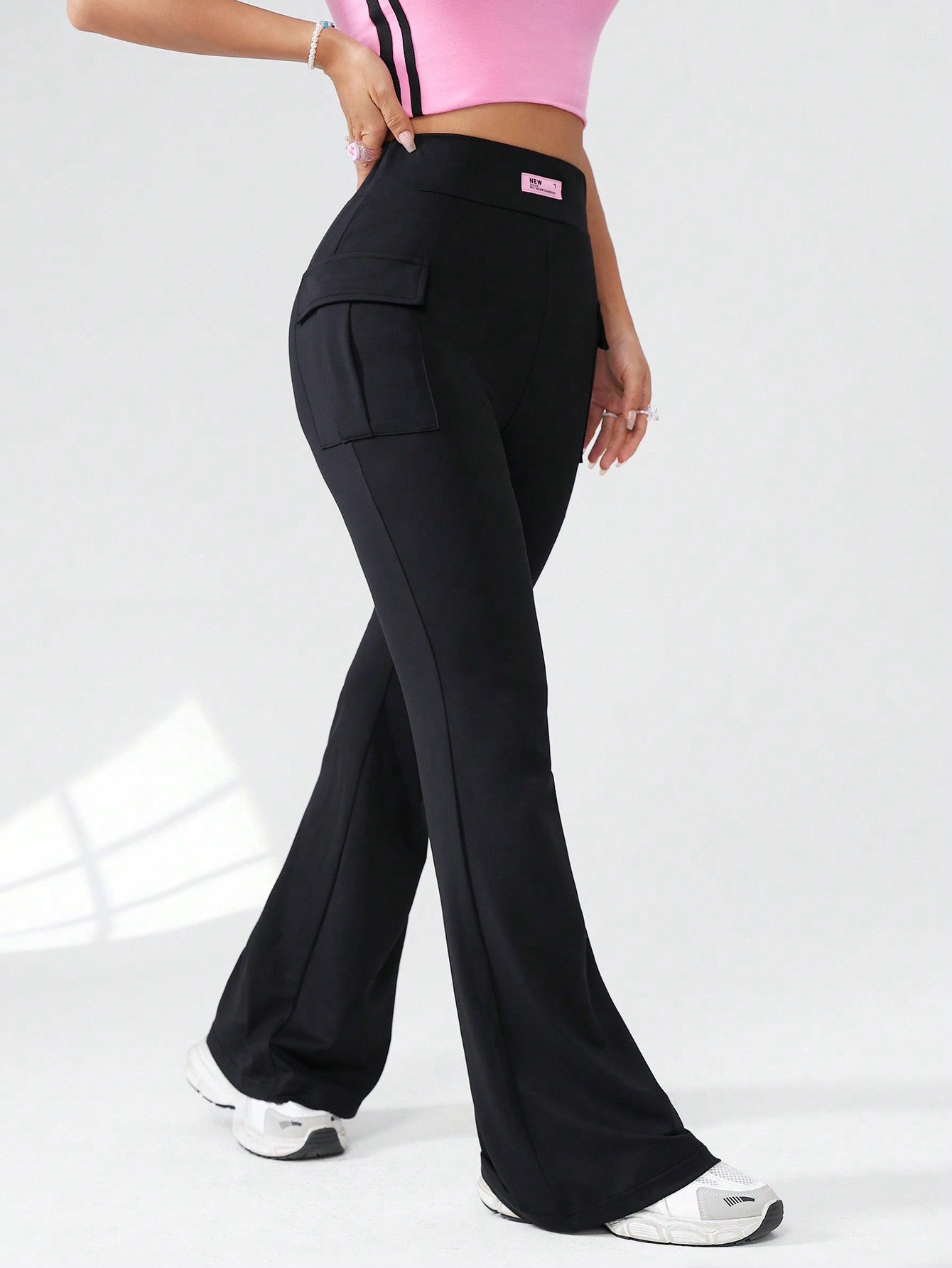 Women'S Solid Color Flared Pants