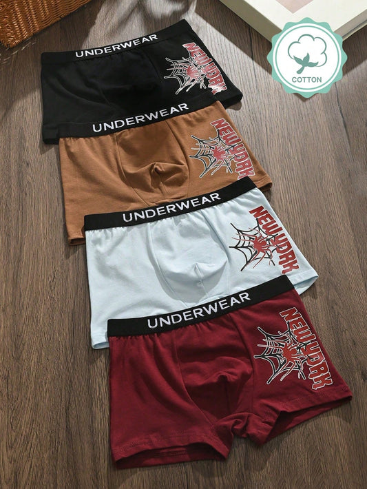 4 Packs Combination Of Zhongda Boy's Big Underpants