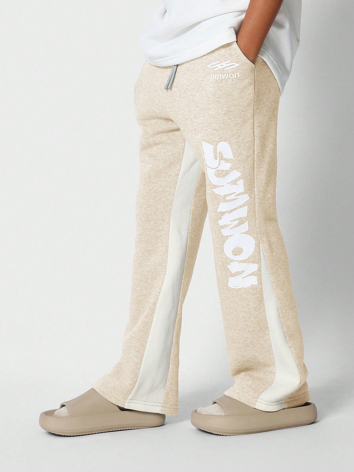 Tween Girl Flared Fit Jogger With Print Back To School