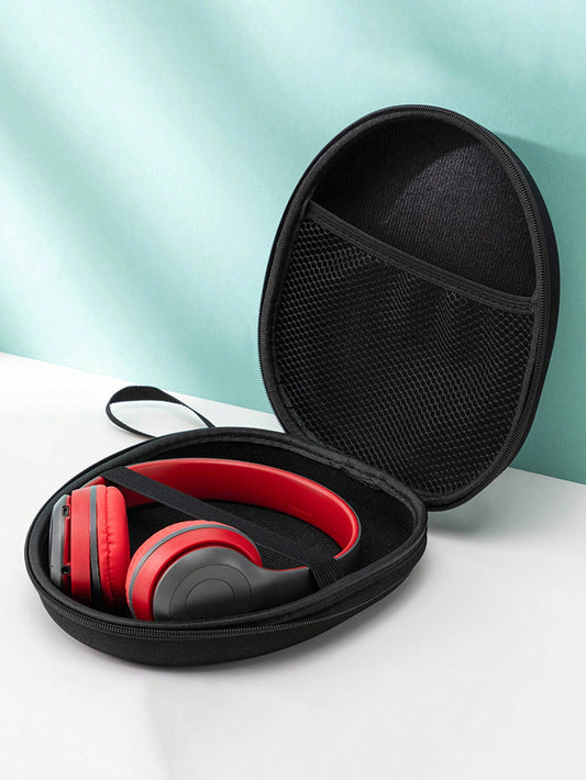 1pc Portable Head-Wearing Bluetooth Earphone Protective Storage Box, Shock-Resistant And Pressure-Resistant