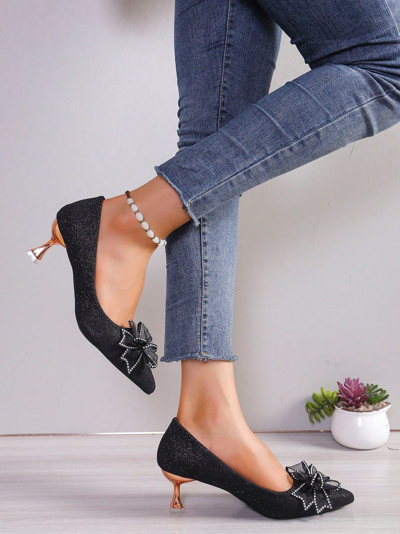 High Heels Thin Heels Women's Shoes Pointed Toe Shoes