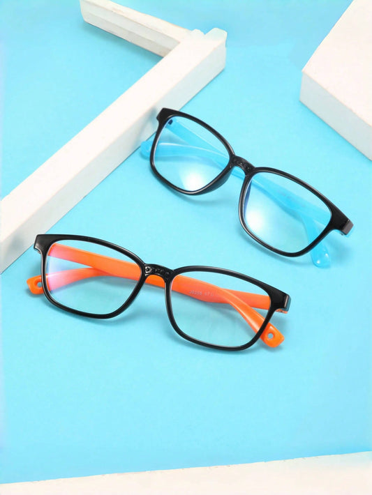 1pc New Fashion Lightweight Children's Glasses, Anti-Blue Light Eyeglasses Frame For Kids