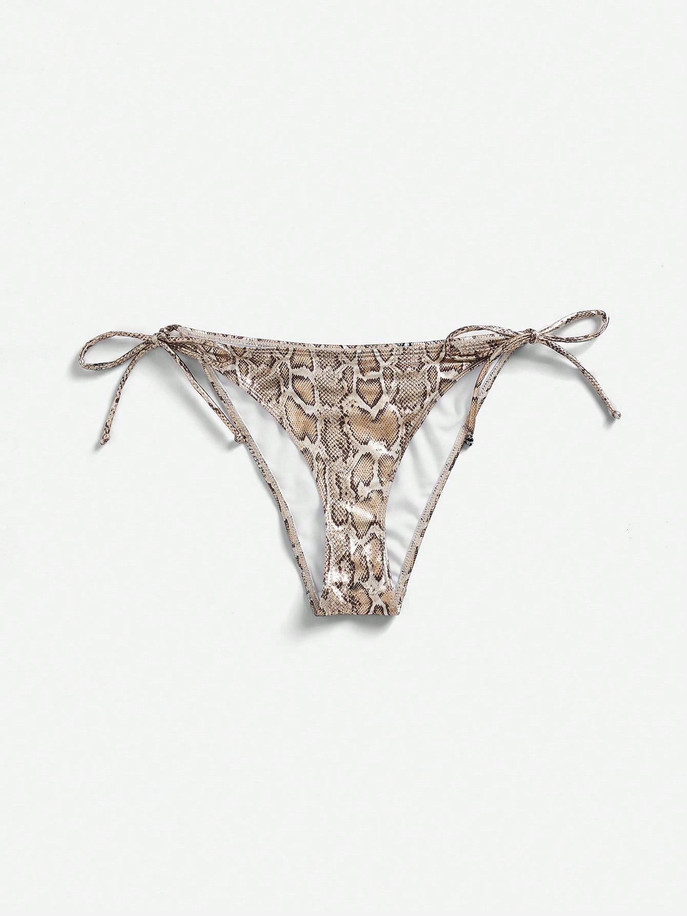 Swim Summer Beach Plain Tie Side Bikini Bottom
