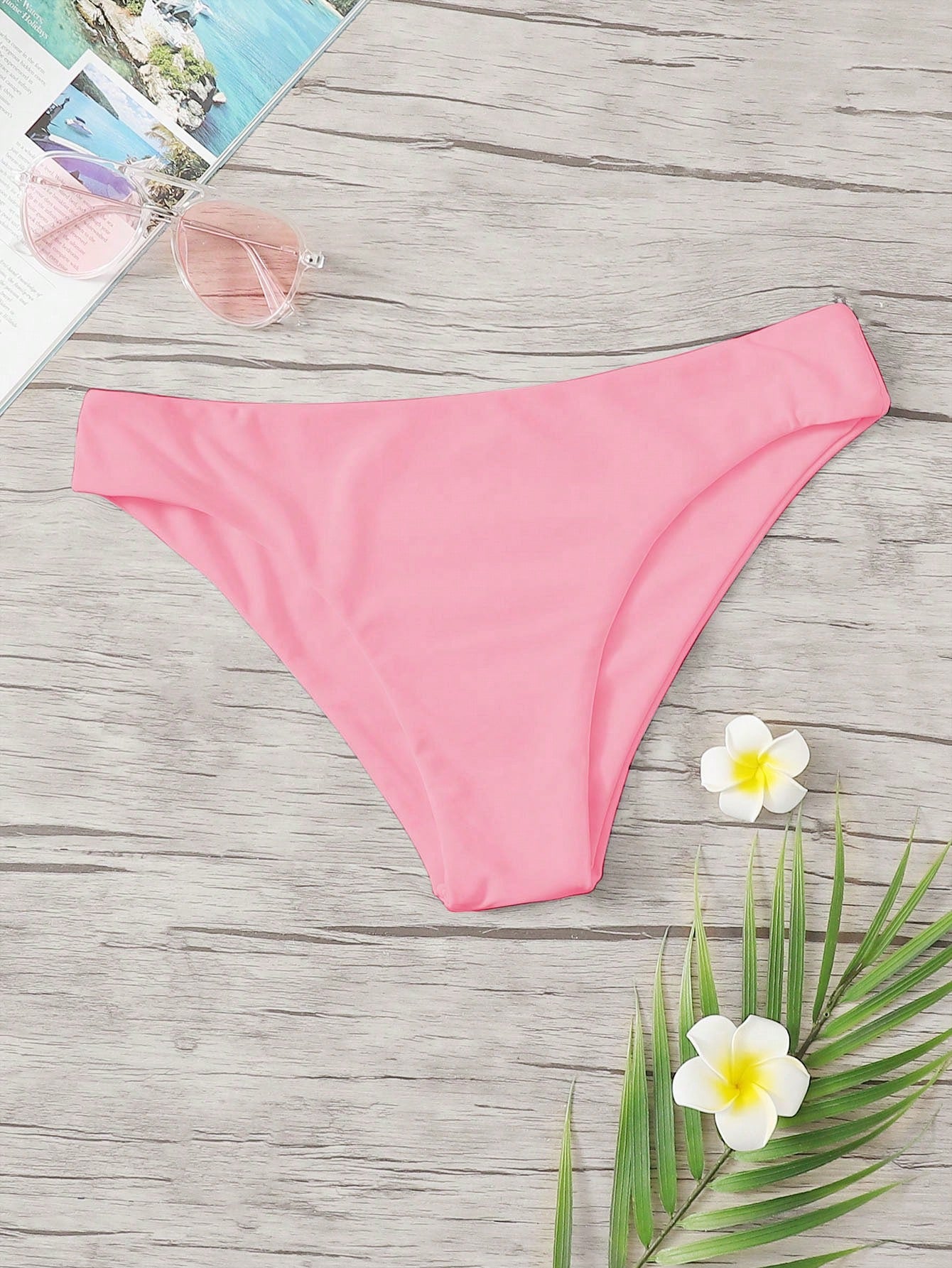 Swim Basics Summer Beach Solid Swimming Panty