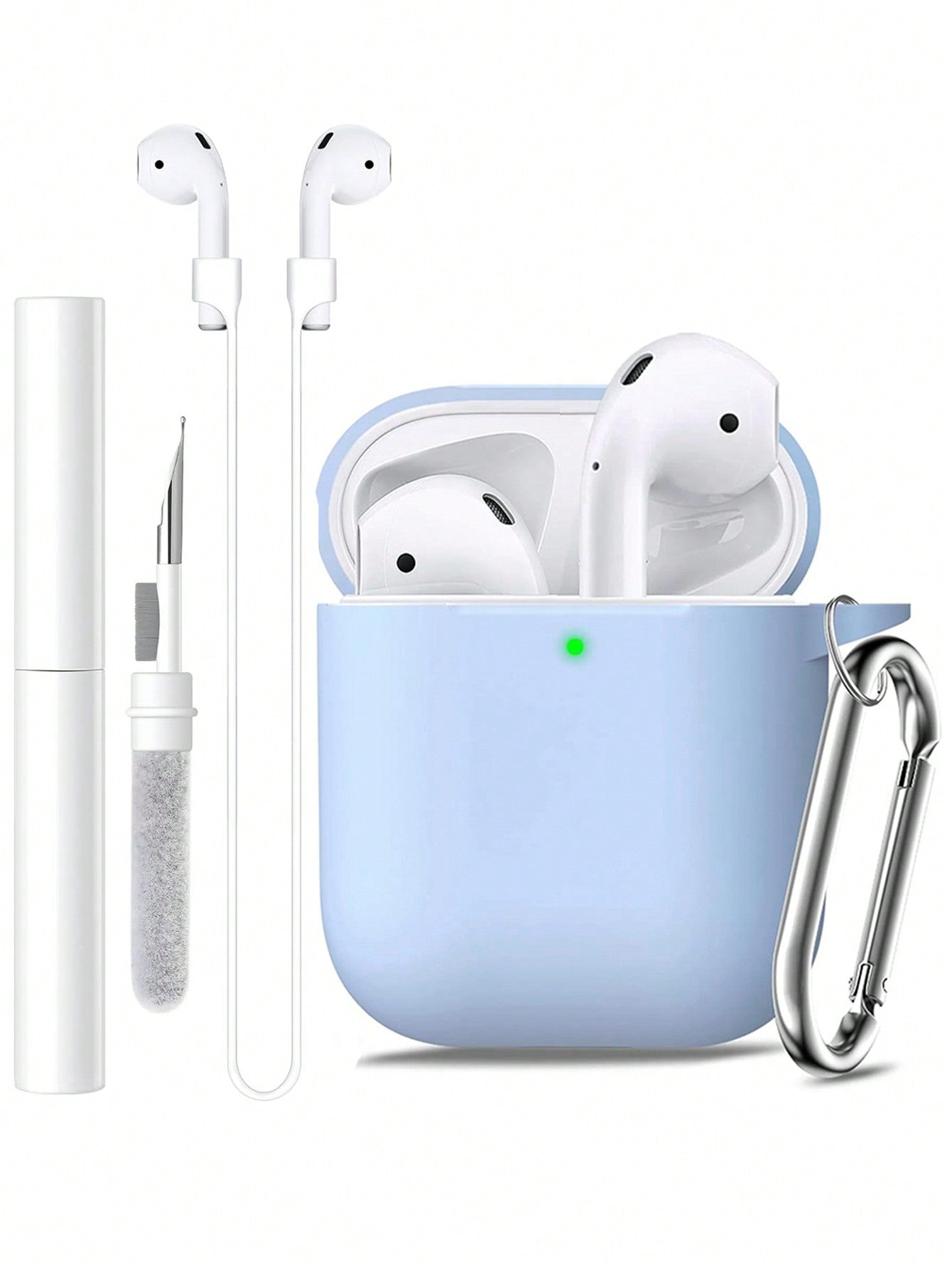 1pc Silicone Earphone Case Compatible With Airpods Pro Pro2 Airpods 3 Airpods2 1 Solid Color Protective Cover