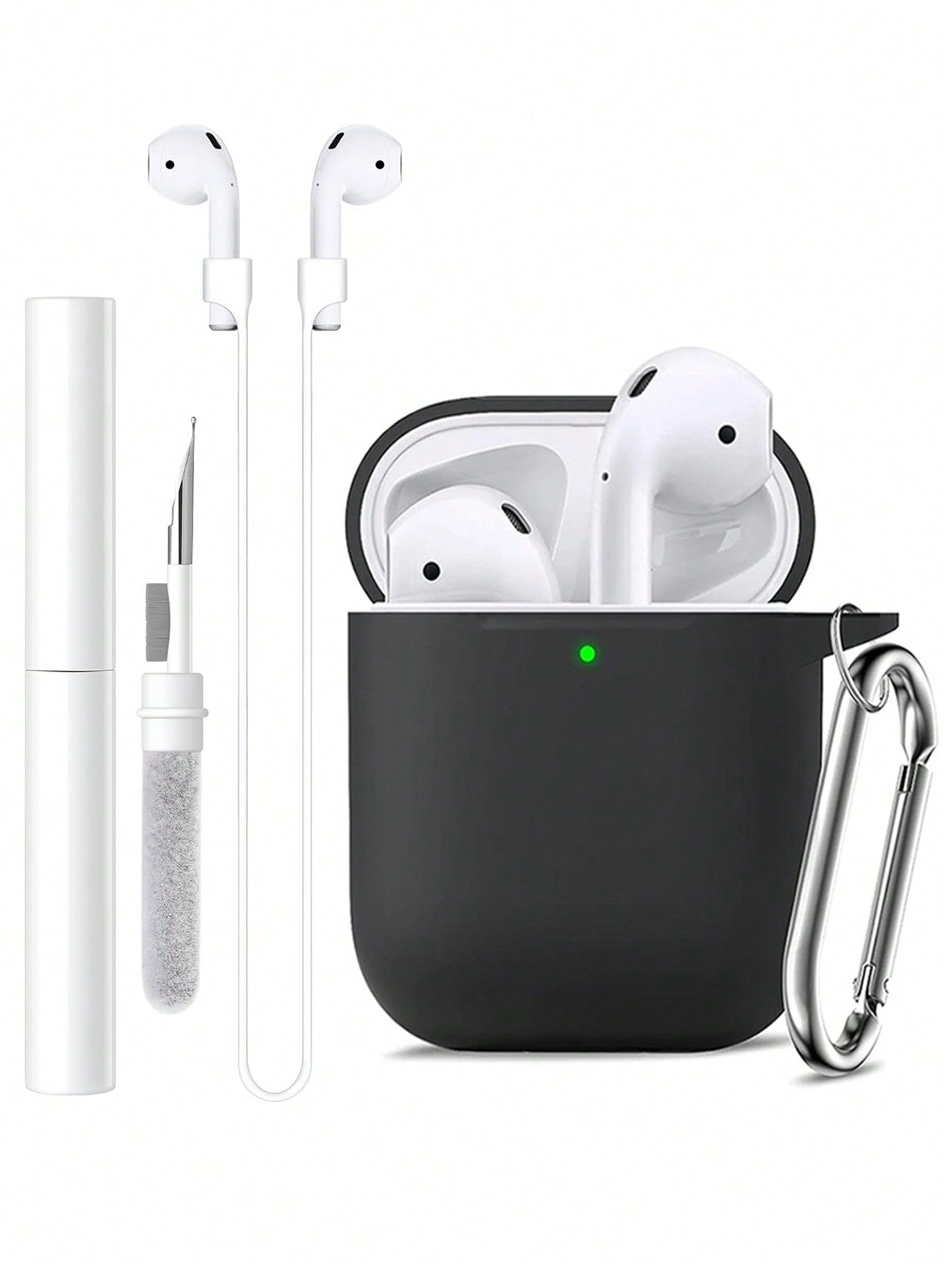 1pc Silicone Earphone Case Compatible With Airpods Pro Pro2 Airpods 3 Airpods2 1 Solid Color Protective Cover