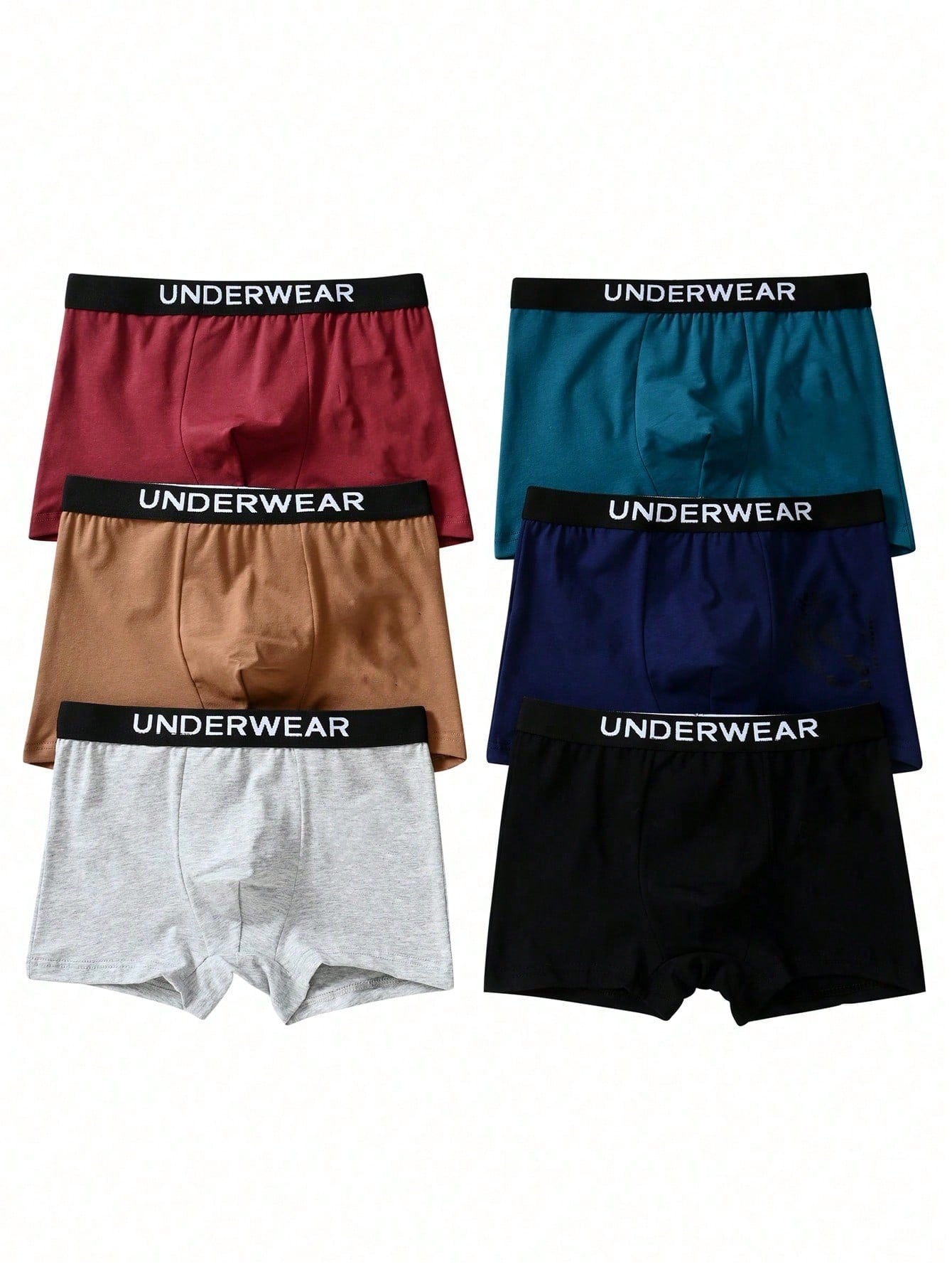 Tween Boy Letter Jacquard Band Casual Boxer Briefs