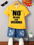 Toddler Boys' Casual Simple English Slogan Printed Short Sleeve T-Shirt