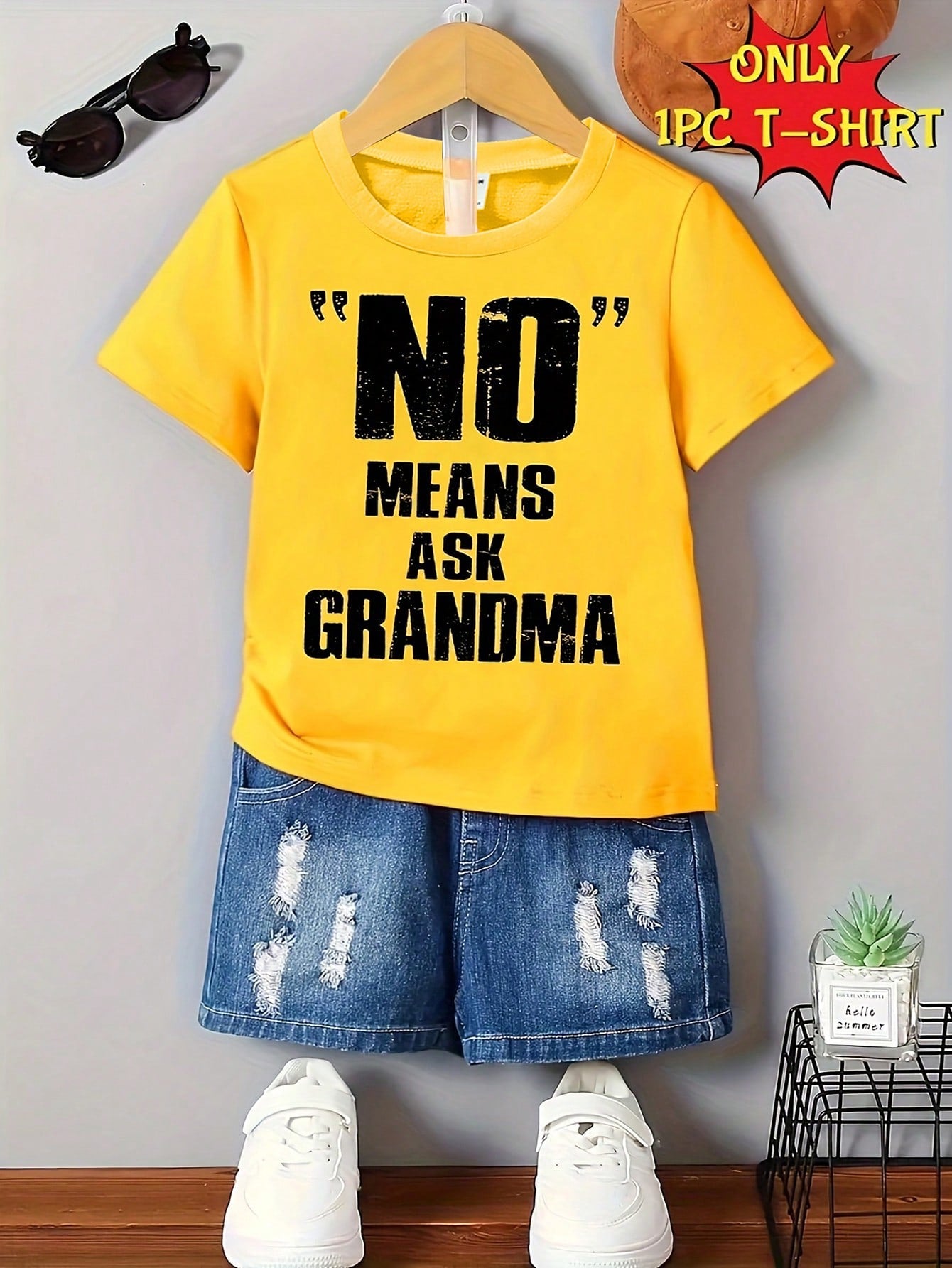 Toddler Boys' Casual Simple English Slogan Printed Short Sleeve T-Shirt