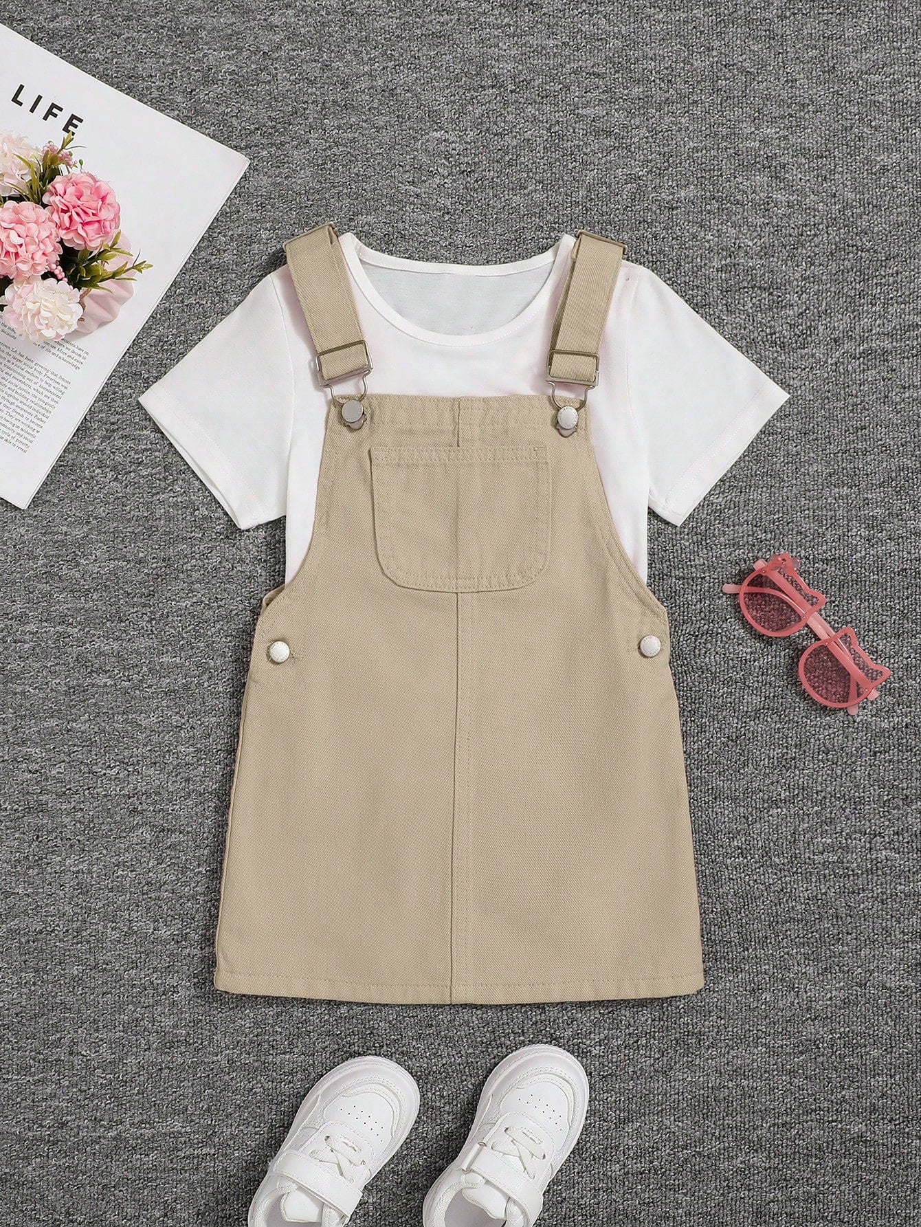 Young Girls' Suspenders Dress